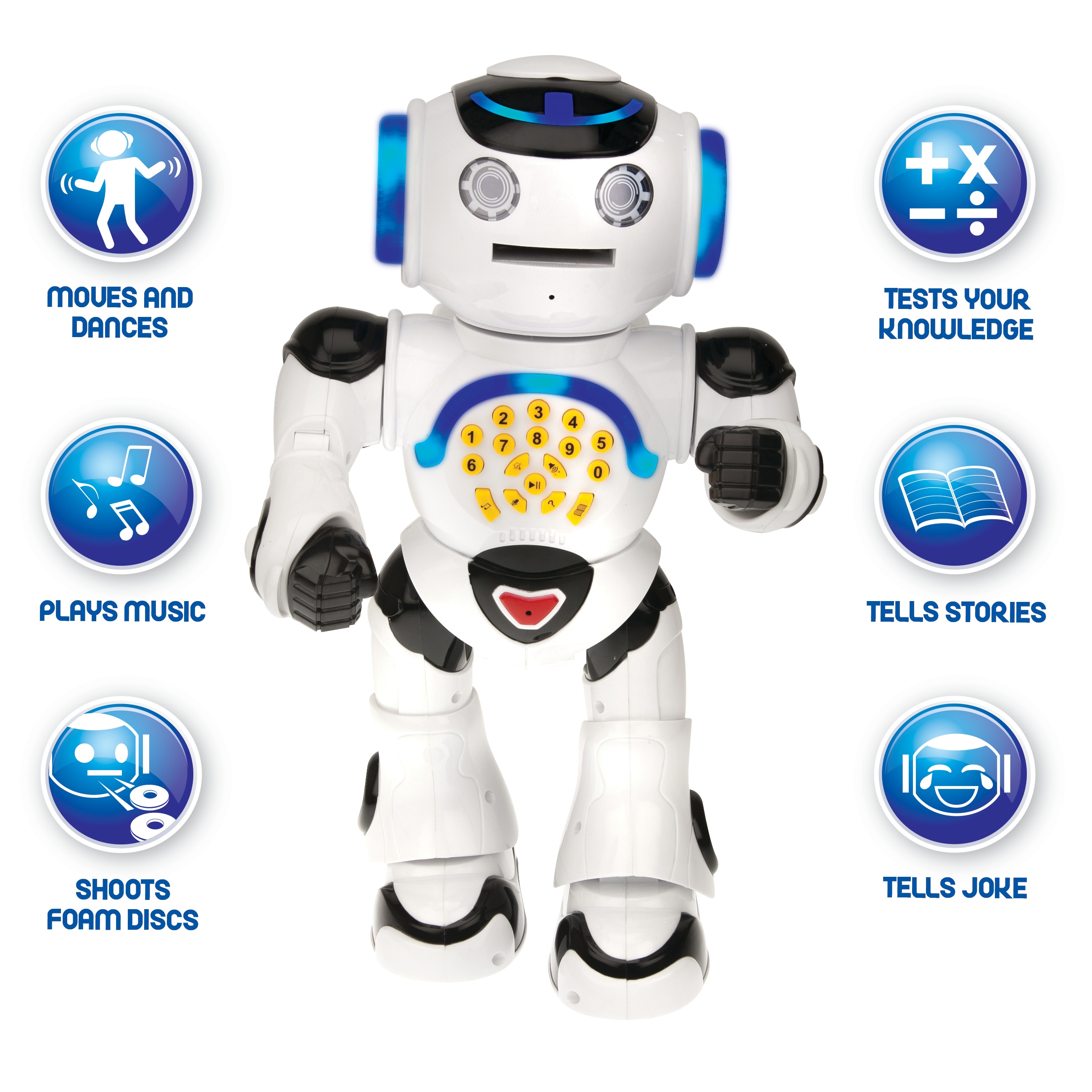 LEXIBOOK Interactive Electronic Educational Toy - Talking Robot with Music,  Lights, Riddles, and Stories in the Kids Play Toys department at