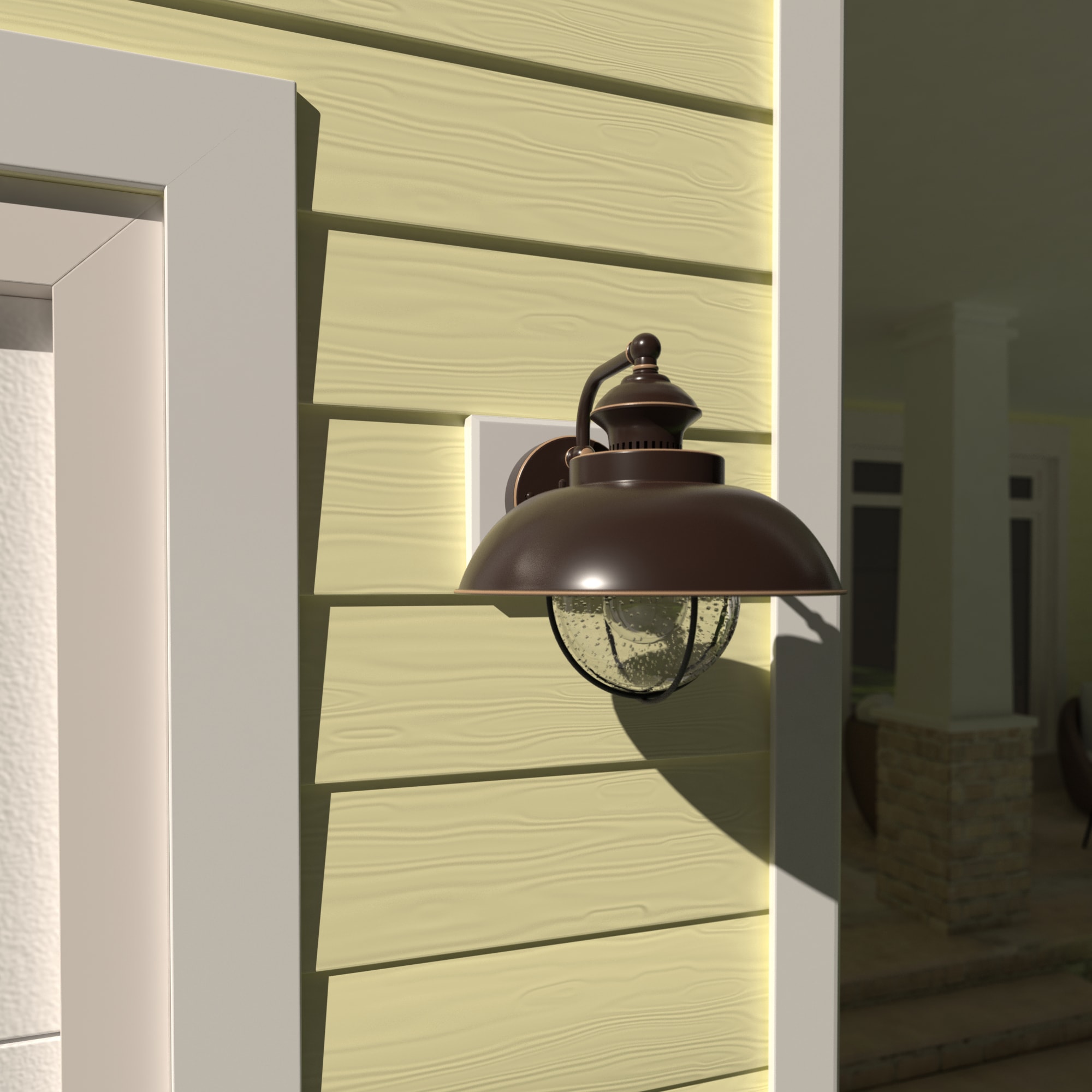 Cascadia OW21501BBZ Harwich 1 -Light 10.25-in H Oil-rubbed Bronze Hardwired Outdoor Wall Light