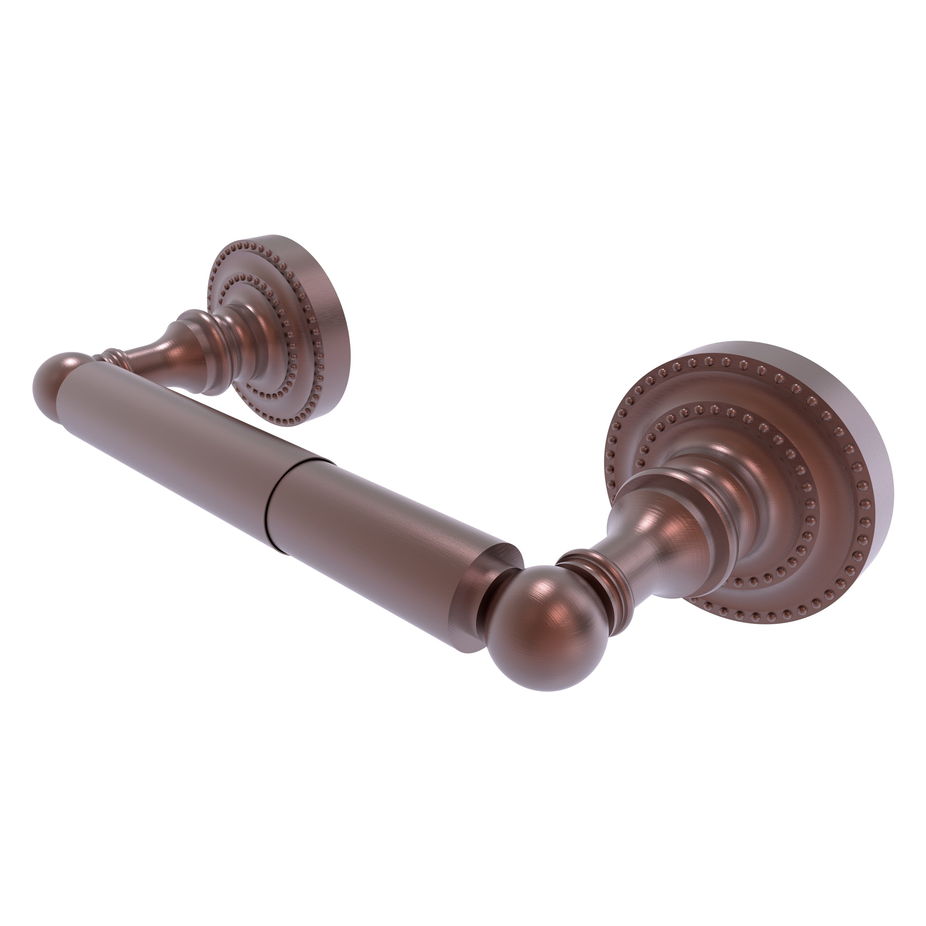 Allied Brass DT-24-CA Dottingham Antique Copper Wall mount Double post Toilet Paper Holder 1 -Rolls