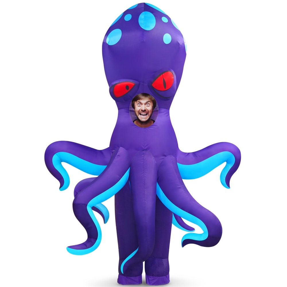 Danxilu Inflatable Costume Adult Full Body Blow Up Octopus Costume Animal Cosplay
