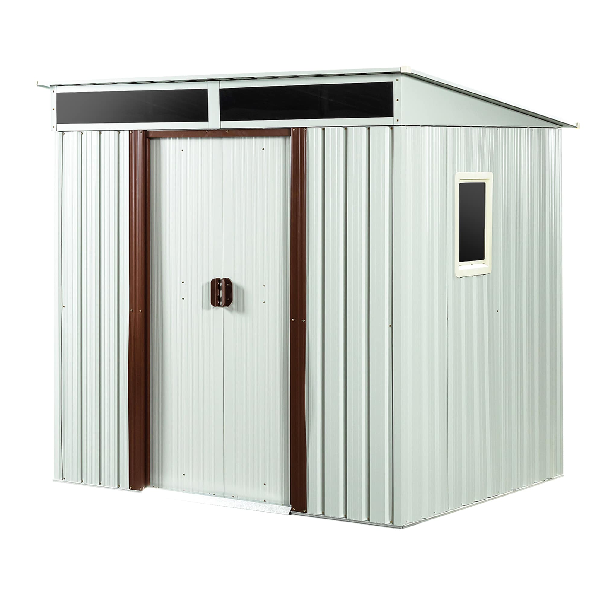 WELLFOR GGJS00565WWT Metal-Storage-Buildings-Sheds - View #4