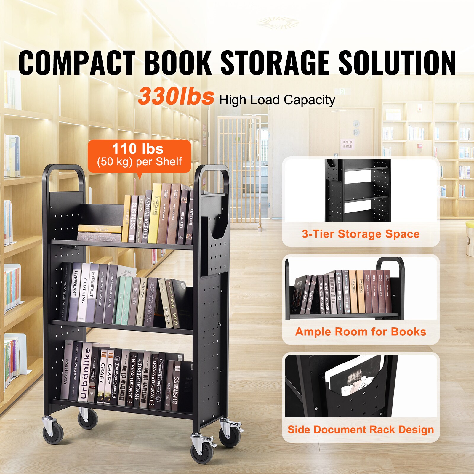 VEVOR VXTSGTCHS330WDUI5V0 bookcases - View #5