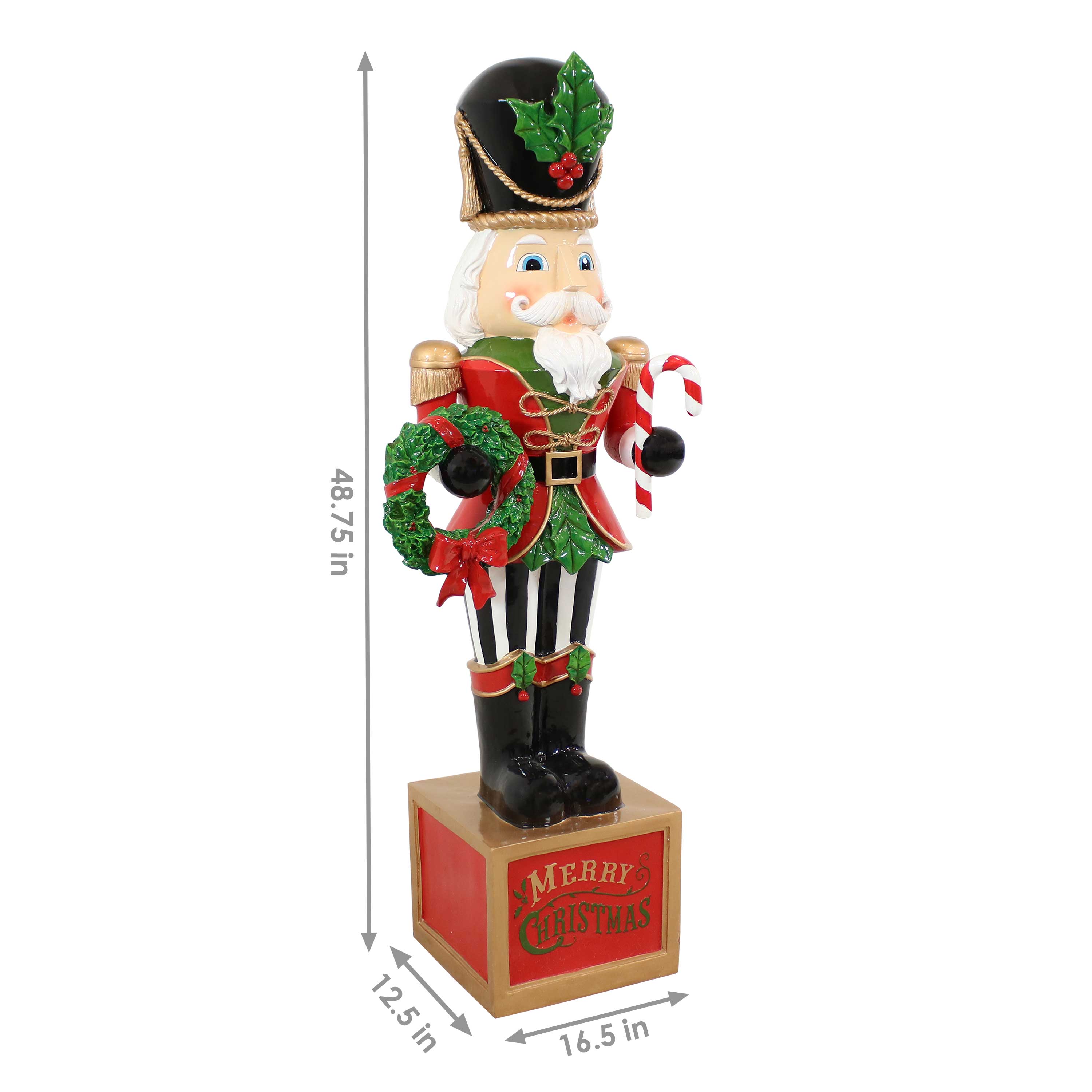 Sunnydaze Decor 48.75-in Figurine Nutcracker Christmas Decor in ...