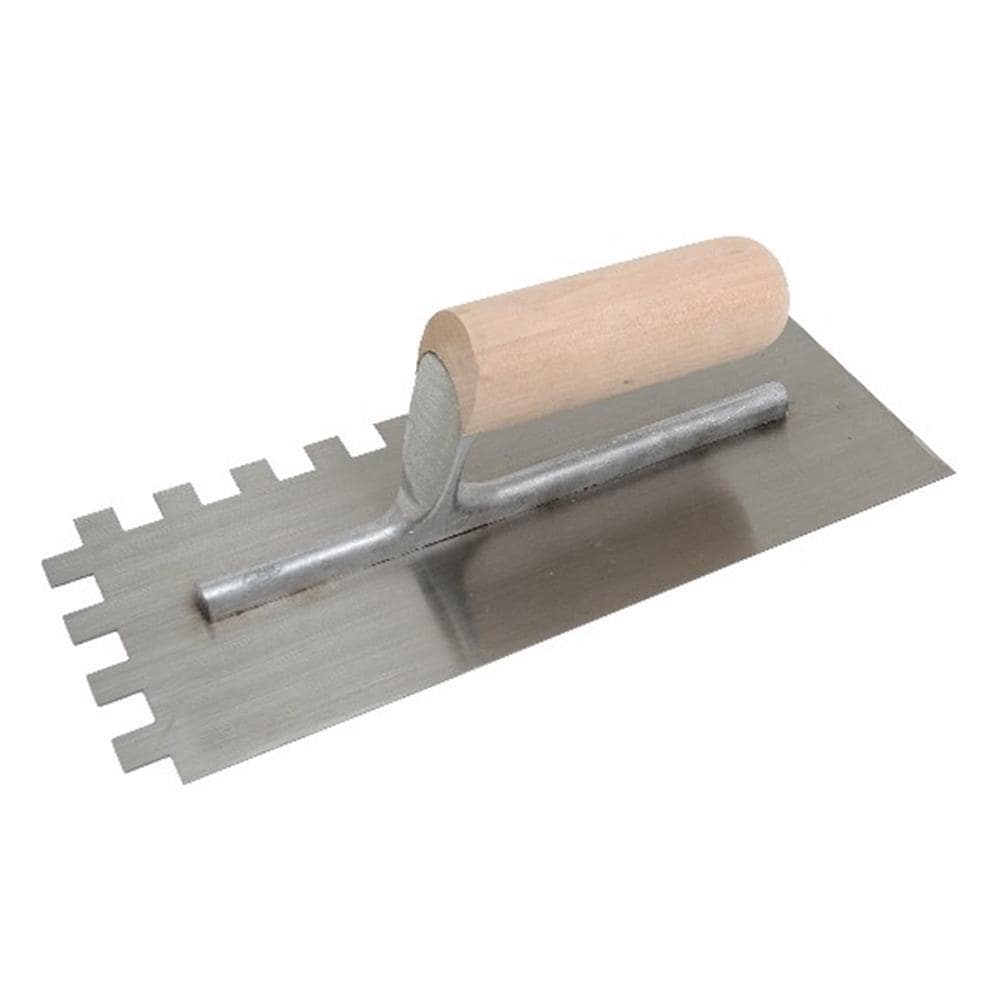 Marshalltown NT975 1/2-in x 1/2-in x 1/2-in Steel Square Notch Ceramic Floor Trowel