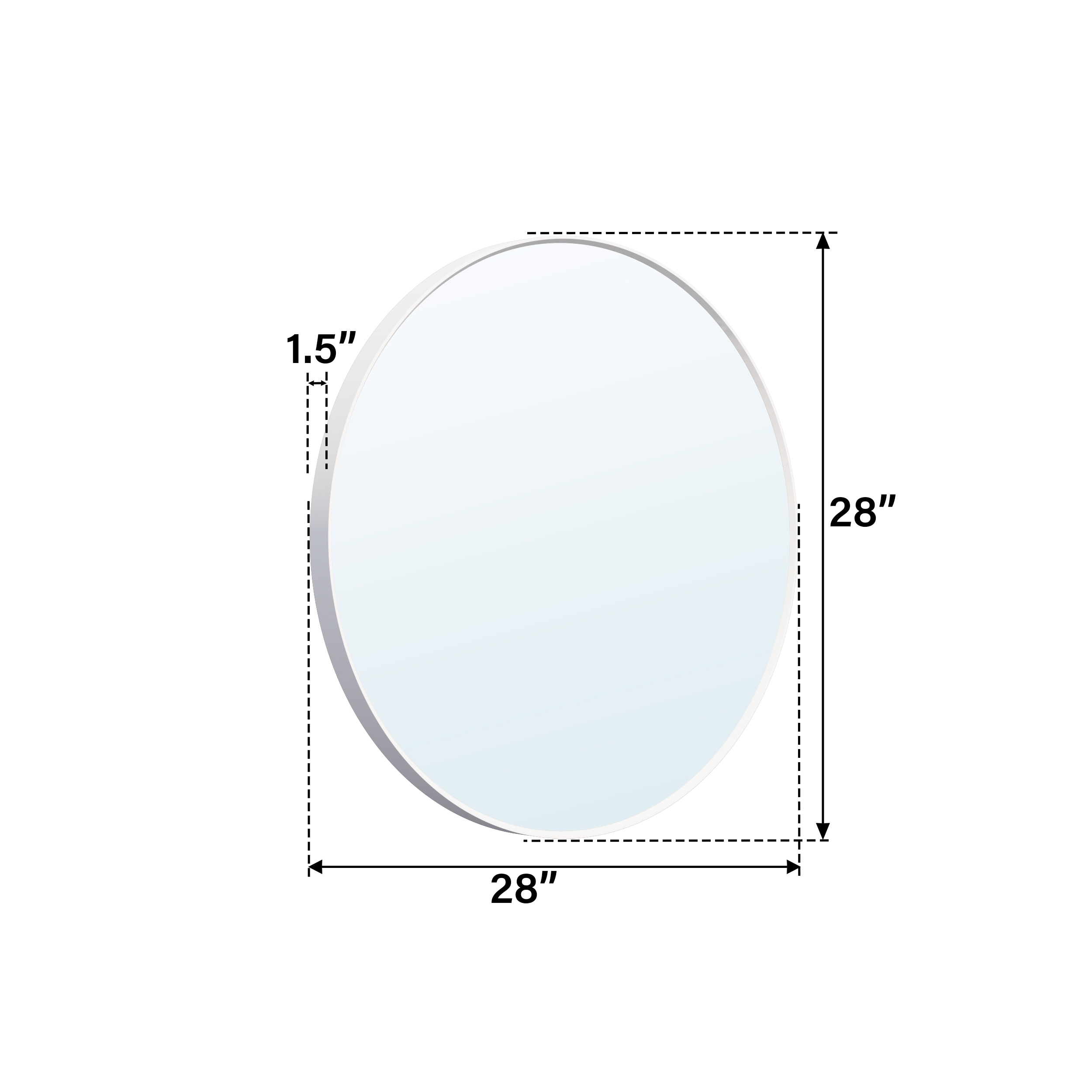 Forclover HYFC-BA637US Framed-Bath-Mirrors - View #6