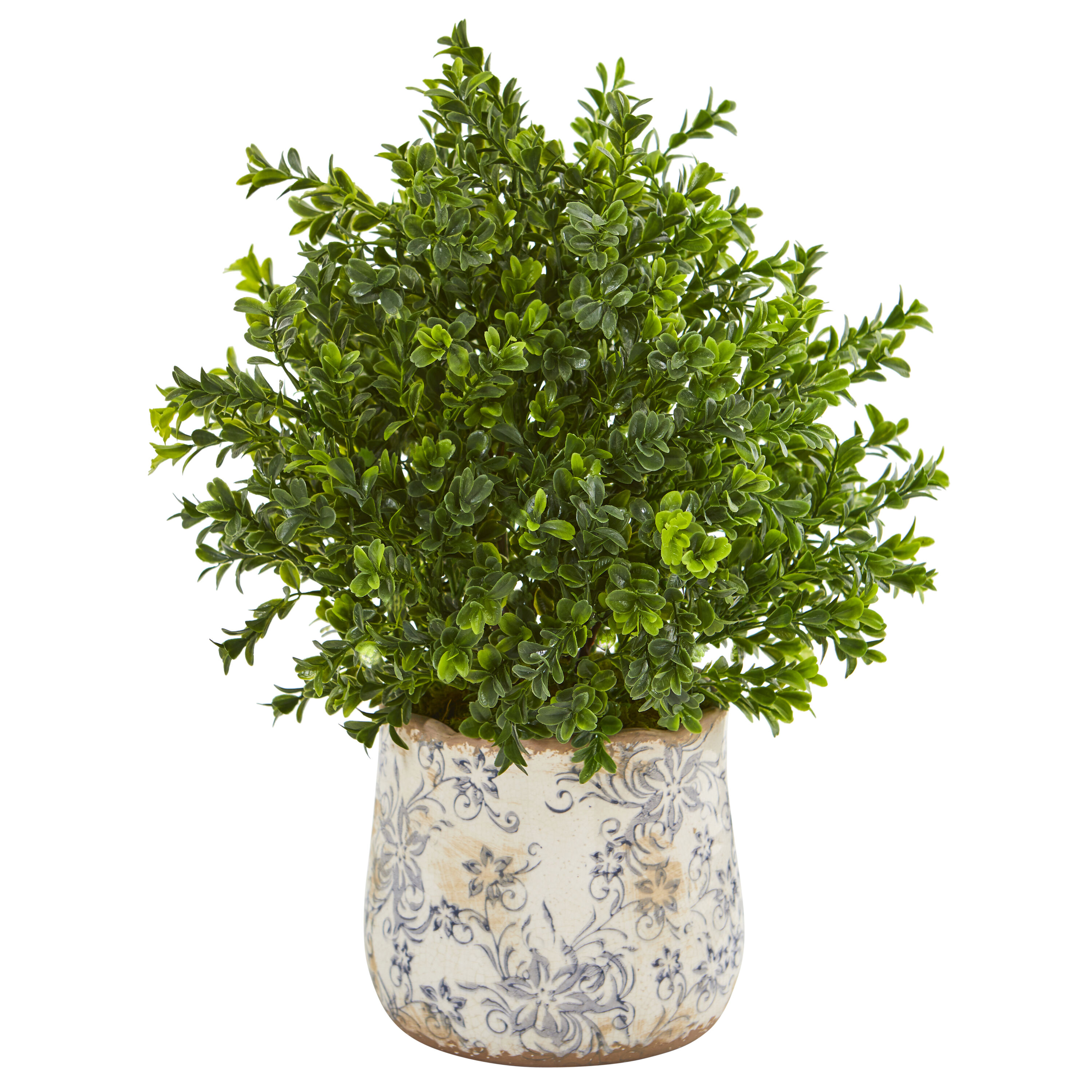 Nearly Natural -  18-in Sweet Grass Artificial Plant in Floral Vase (Indoor/Outdoor)