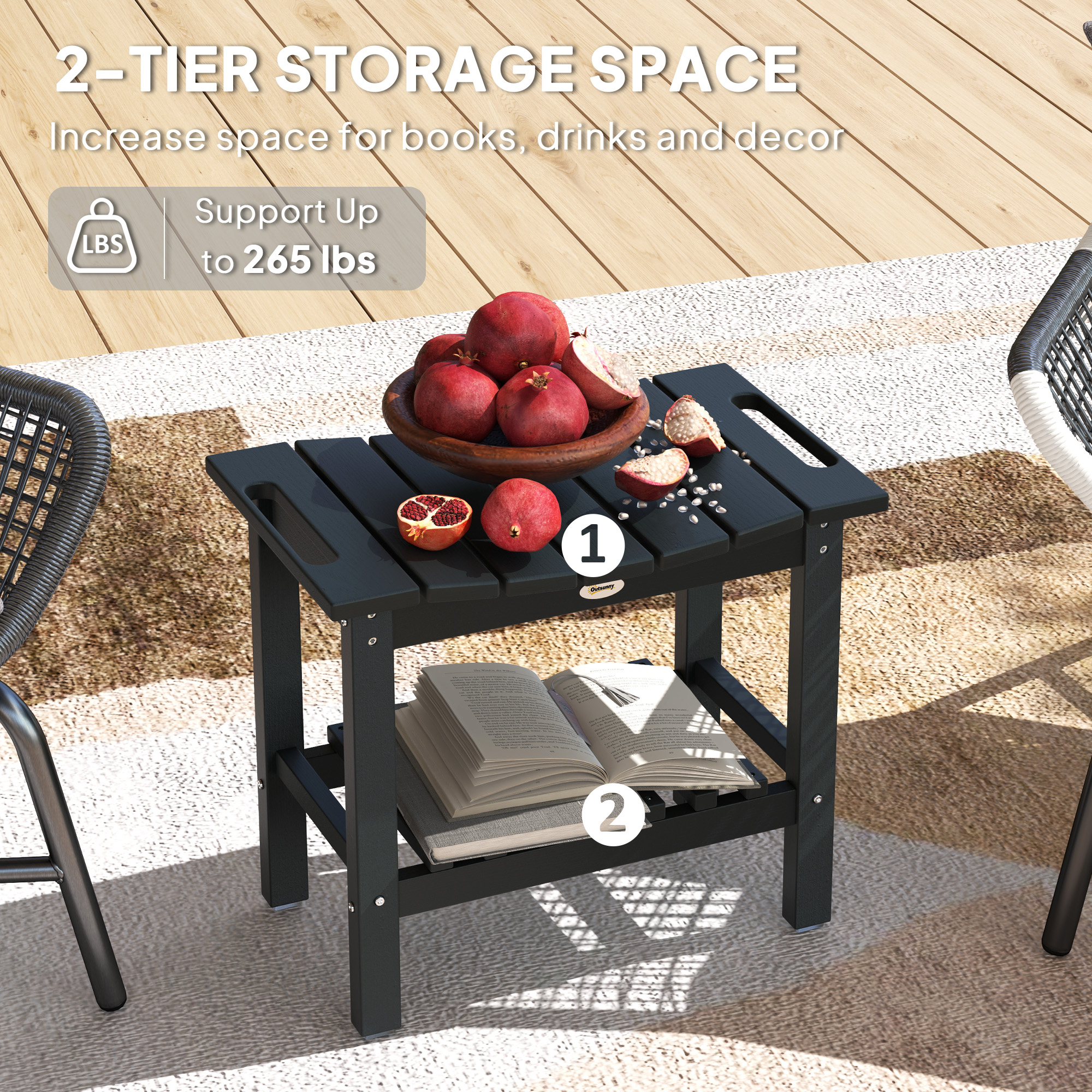 Outsunny 84G-744V00BK Garden-Stools - View #5