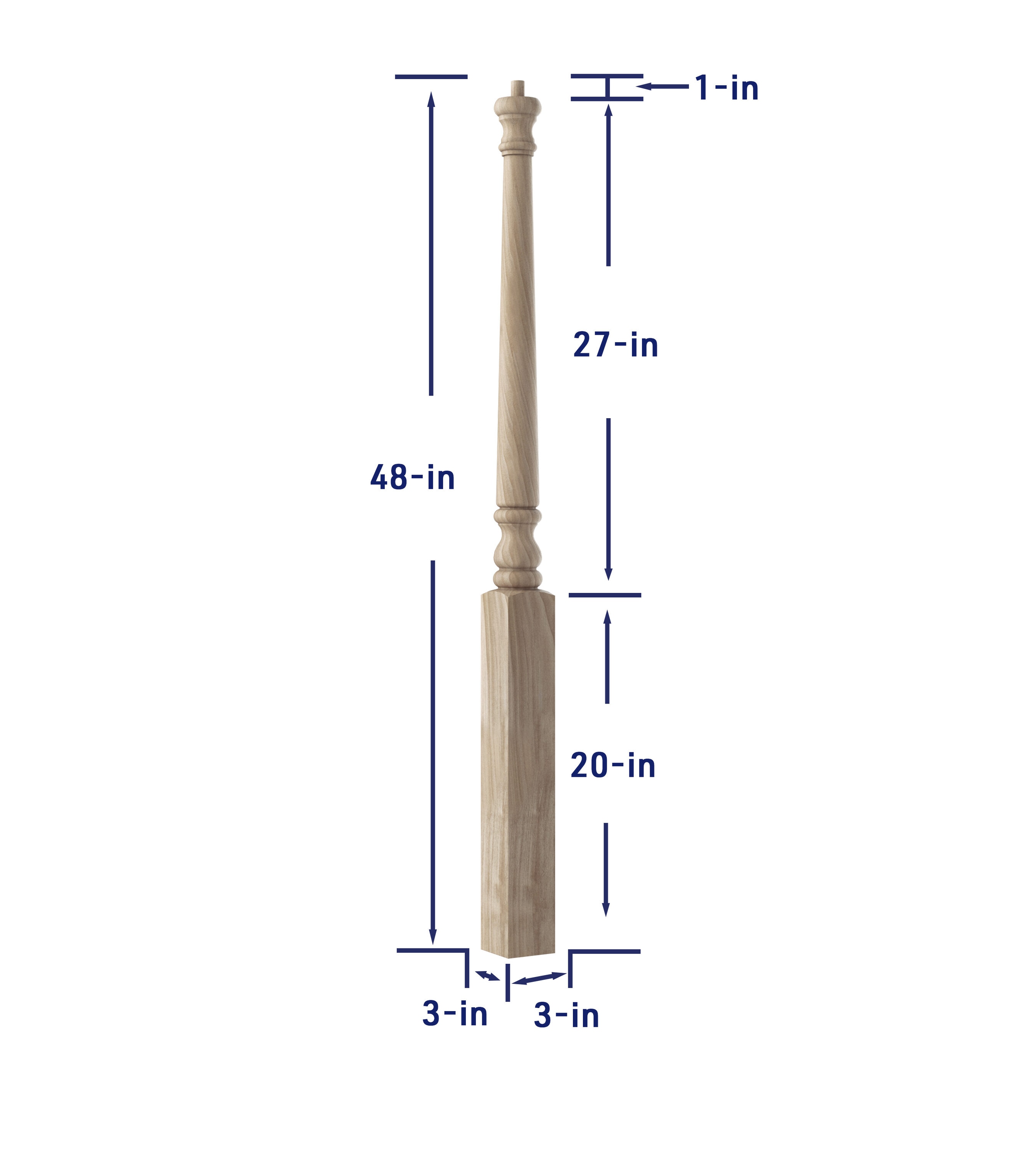 Crown Heritage 4424014 Interior-Stairpart-Newel-Posts - View #4