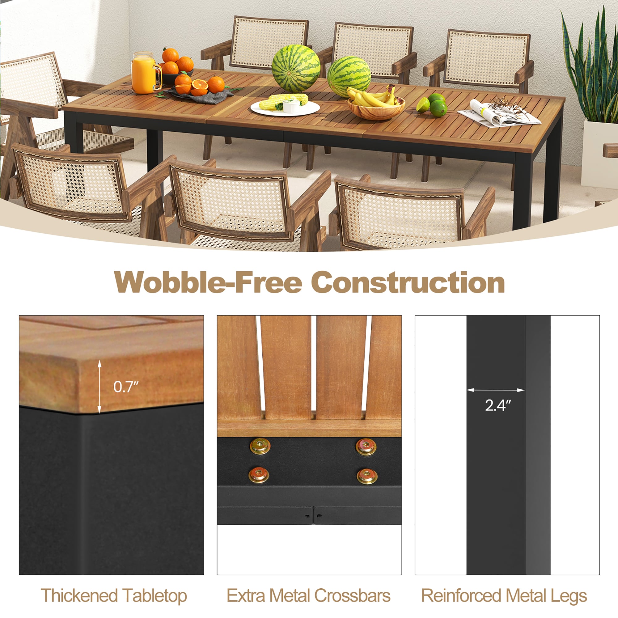 Costway LWS00069 Patio-Tables - View #7