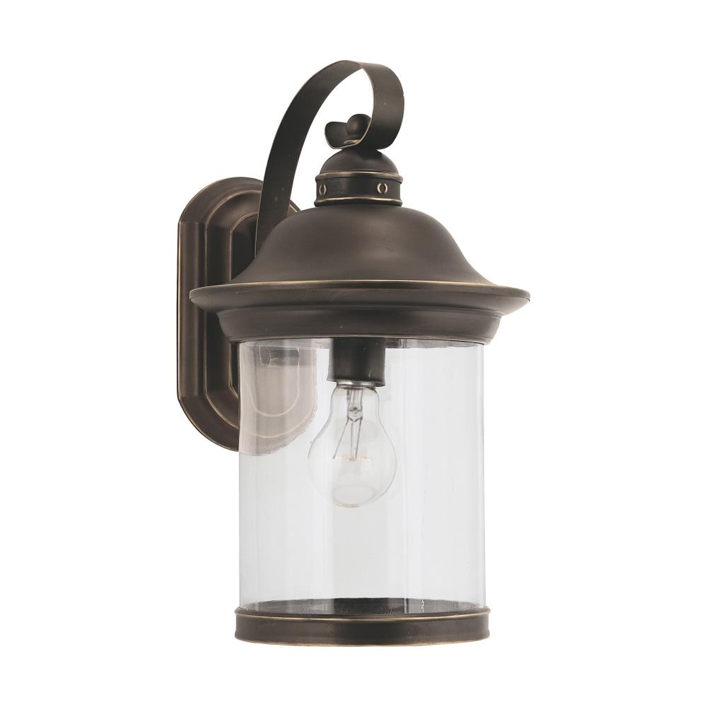 Sea Gull Lighting Hermitage 1-Light 15.25-in Antique Bronze Outdoor ...