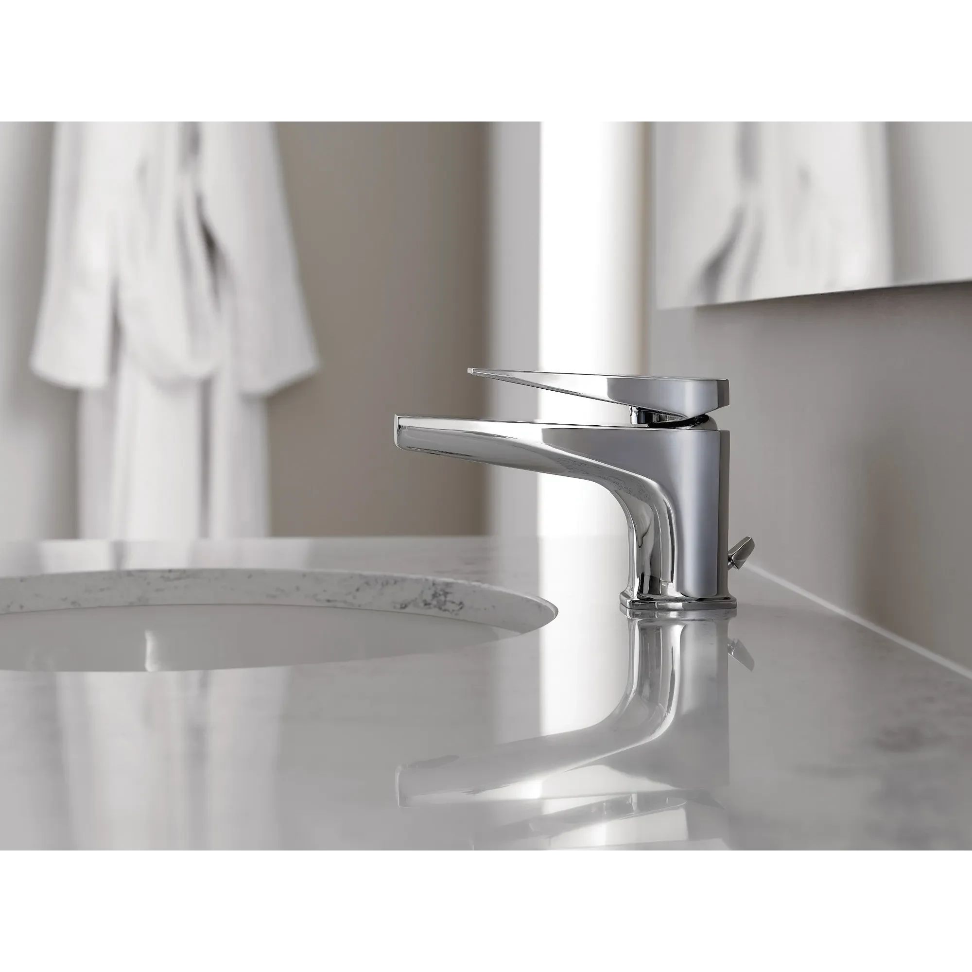 Moen Via One-Handle Low Arc Low Profile Bathroom Faucet in Chrome in ...