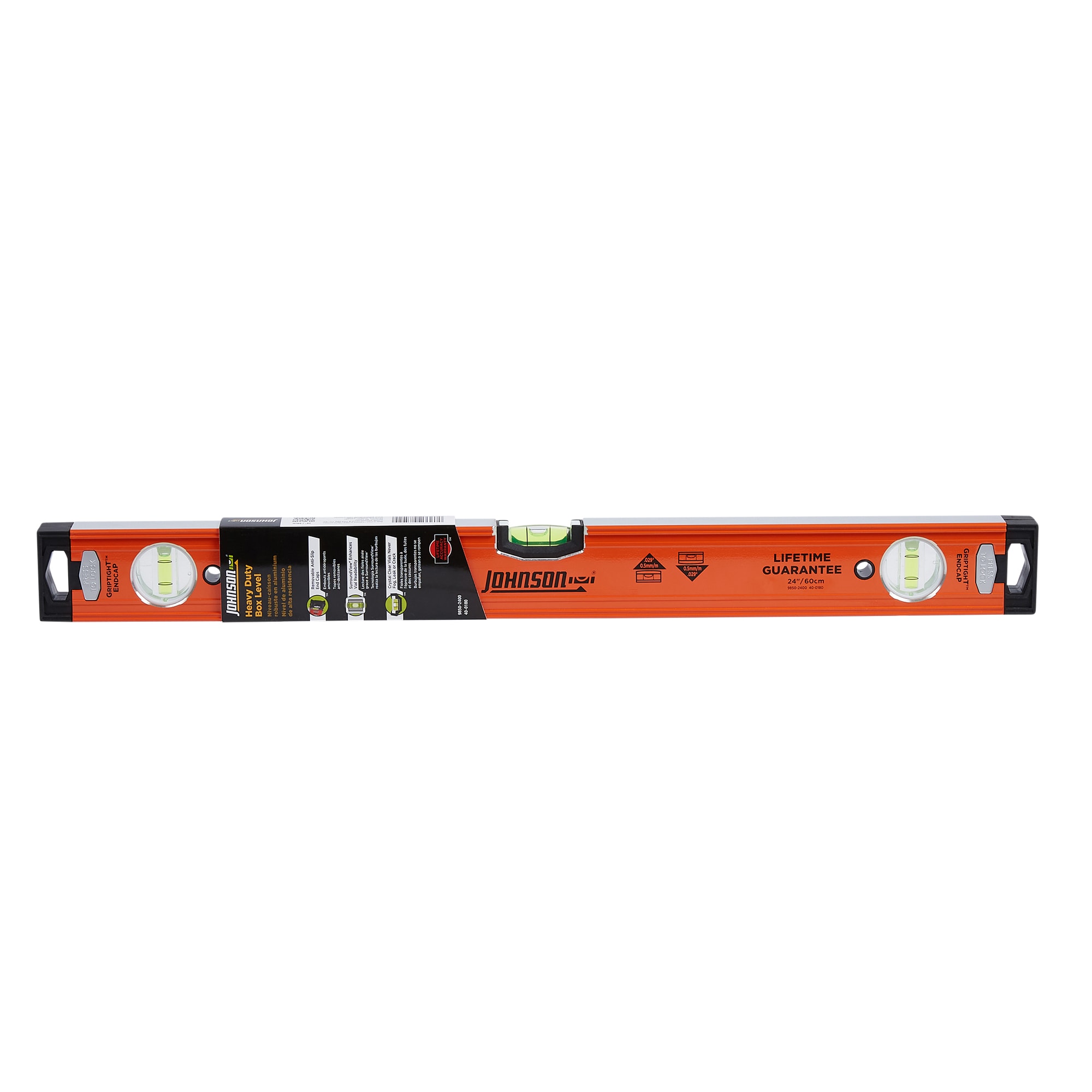 Johnson Level 24 In. Aluminum Box Level - Power Townsend Company