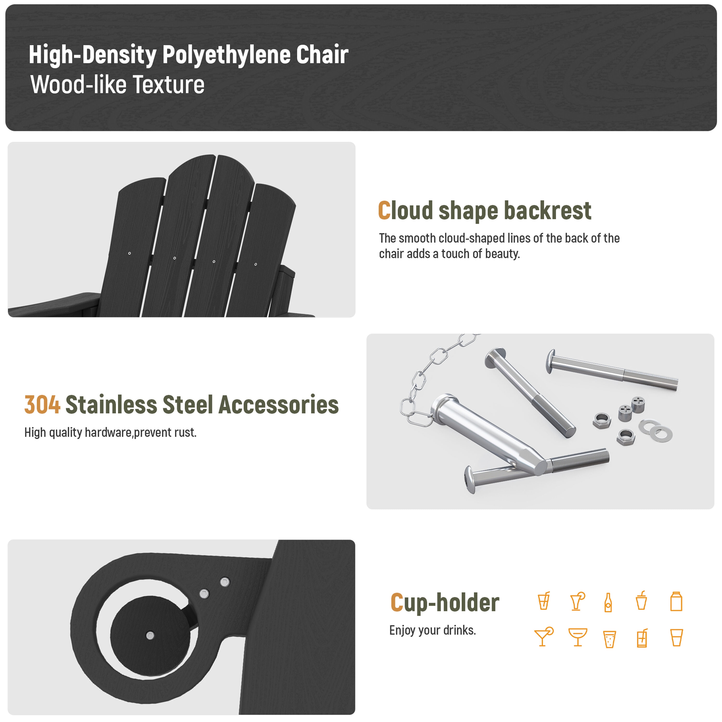 JEAREY YDTJY-BLACK Patio-Chairs - View #5