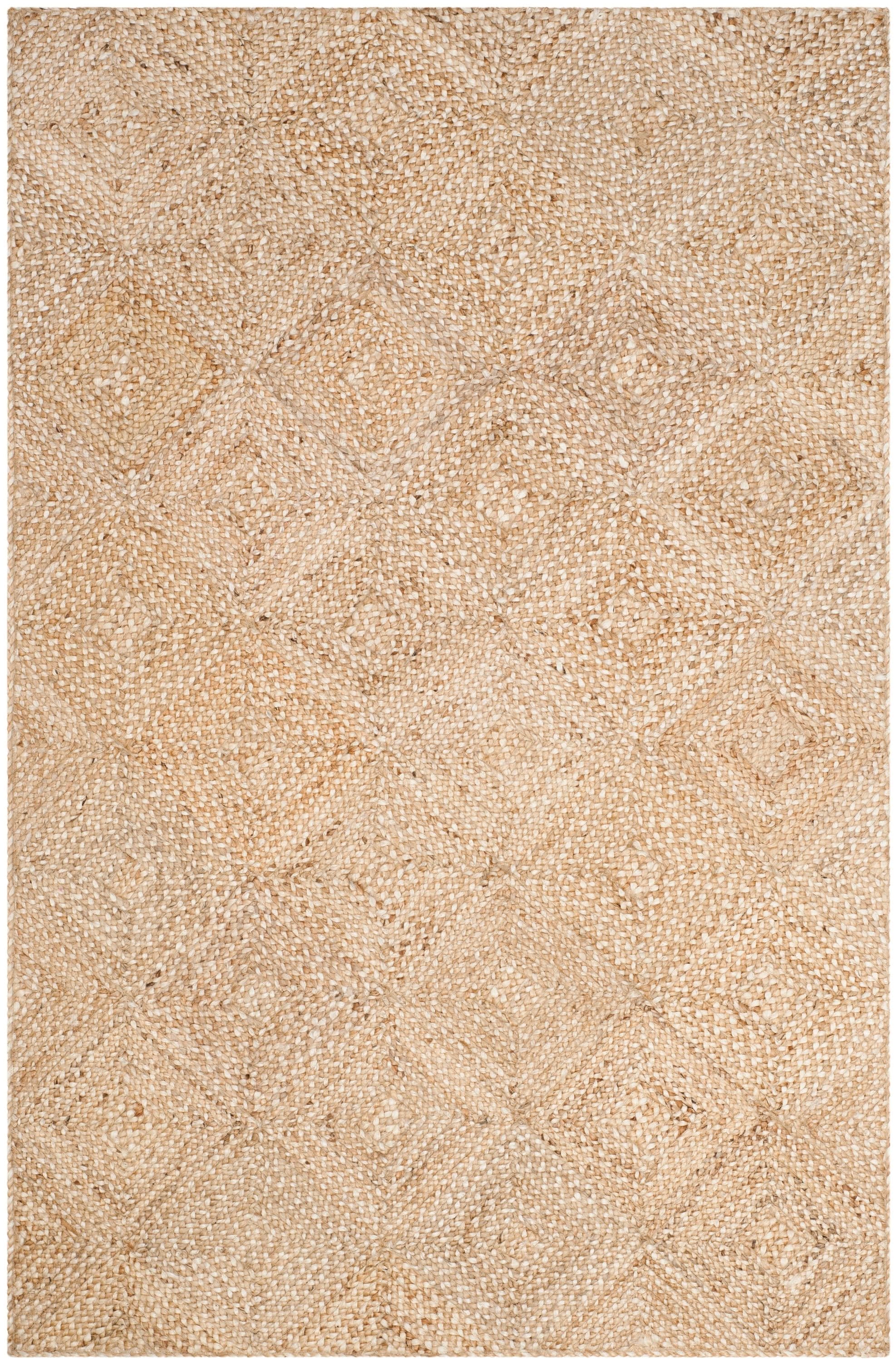 Coastal Charm Hand-Woven Jute Area Rug, Natural, 6' x 9'