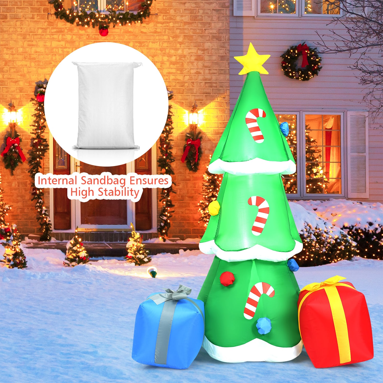 WELLFOR HYZ22862US Christmas-Inflatables - View #8