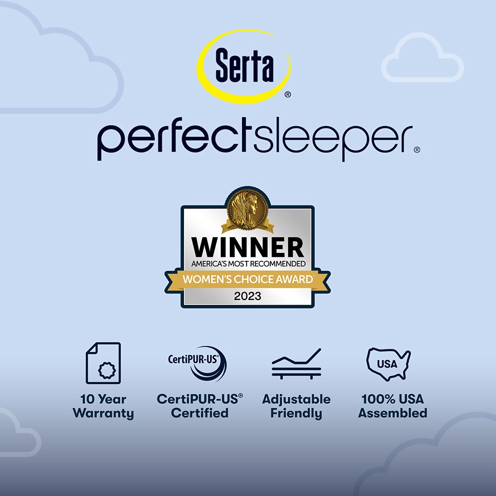 Serta Perfect Sleeper Oasis Sleep 14.5-in King Innerspring Pillow Top ...