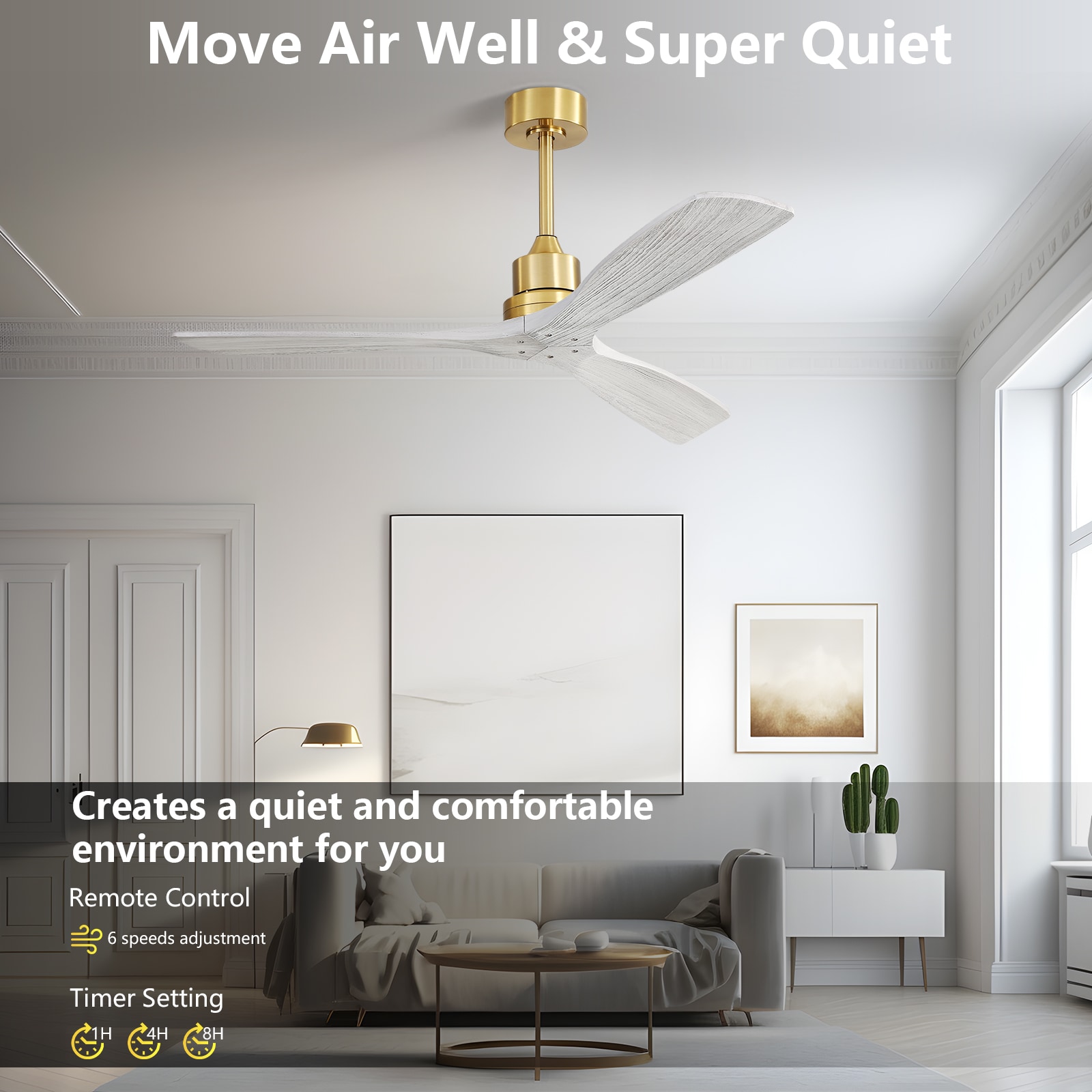 Sofucor LS-5247-BG-WD-SX-60 Ceiling-Fans - View #5