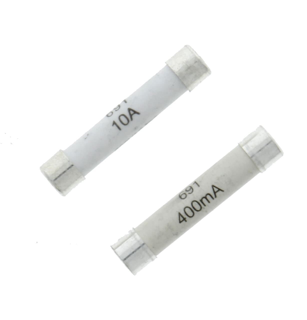 2pcs FF10A 600V Very Fast Acting 10A Multimeter Fuse Brass, Nickel-Plated  Fuse 6.3 x 32mm