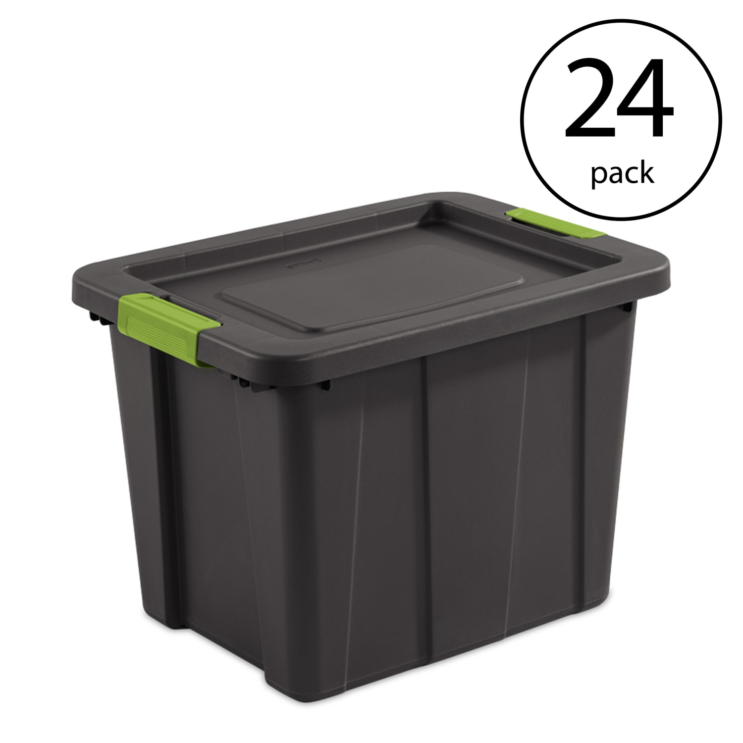 Sterilite Tuff1 18 Gallon Plastic Storage Tote Container Bin w/ Lid (12 Pack)