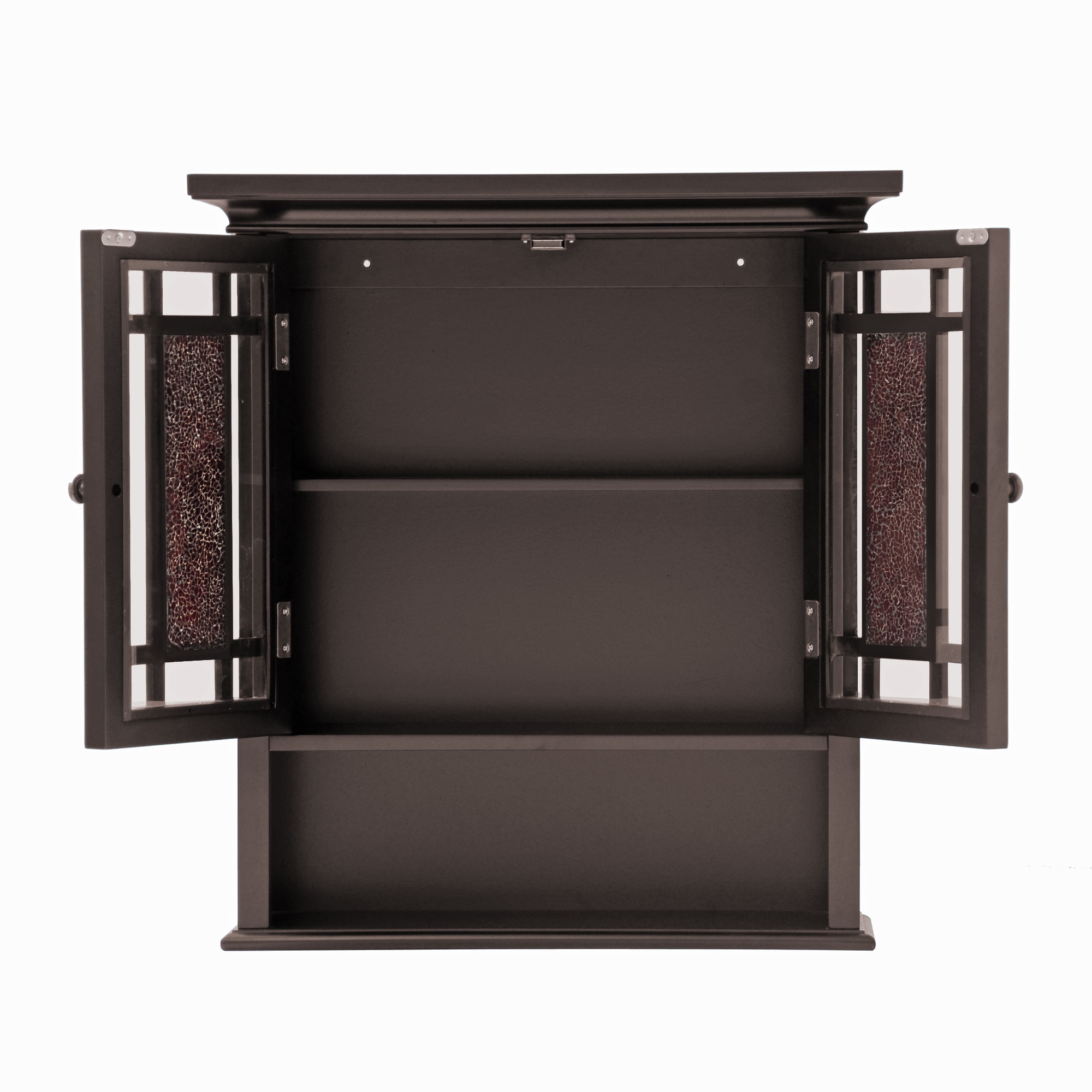 Teamson Home Windsor 22-in x 24-in x 7-in Dark Espresso Bathroom Wall ...