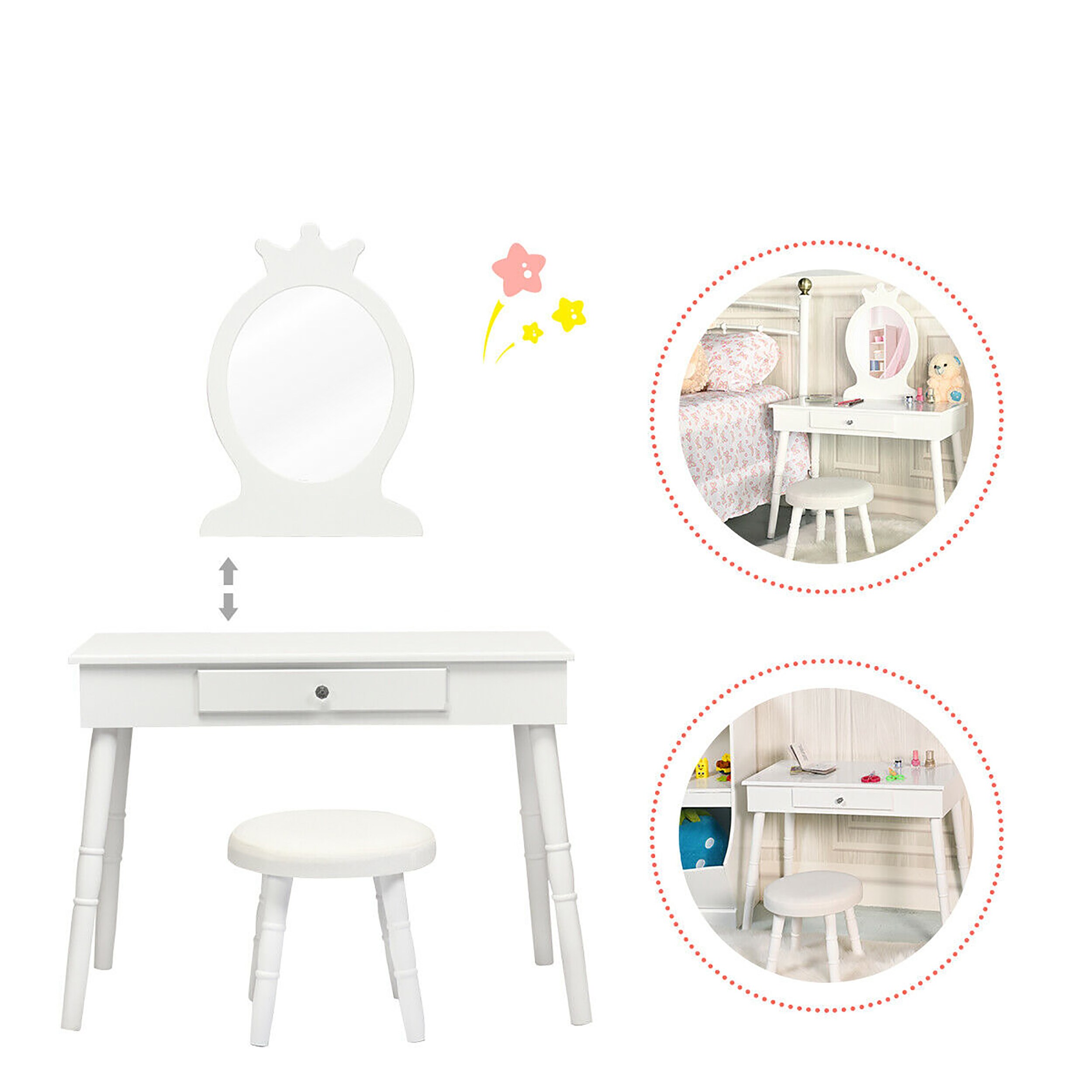 Goplus LWS00365 Kids-Play-Tables - View #3