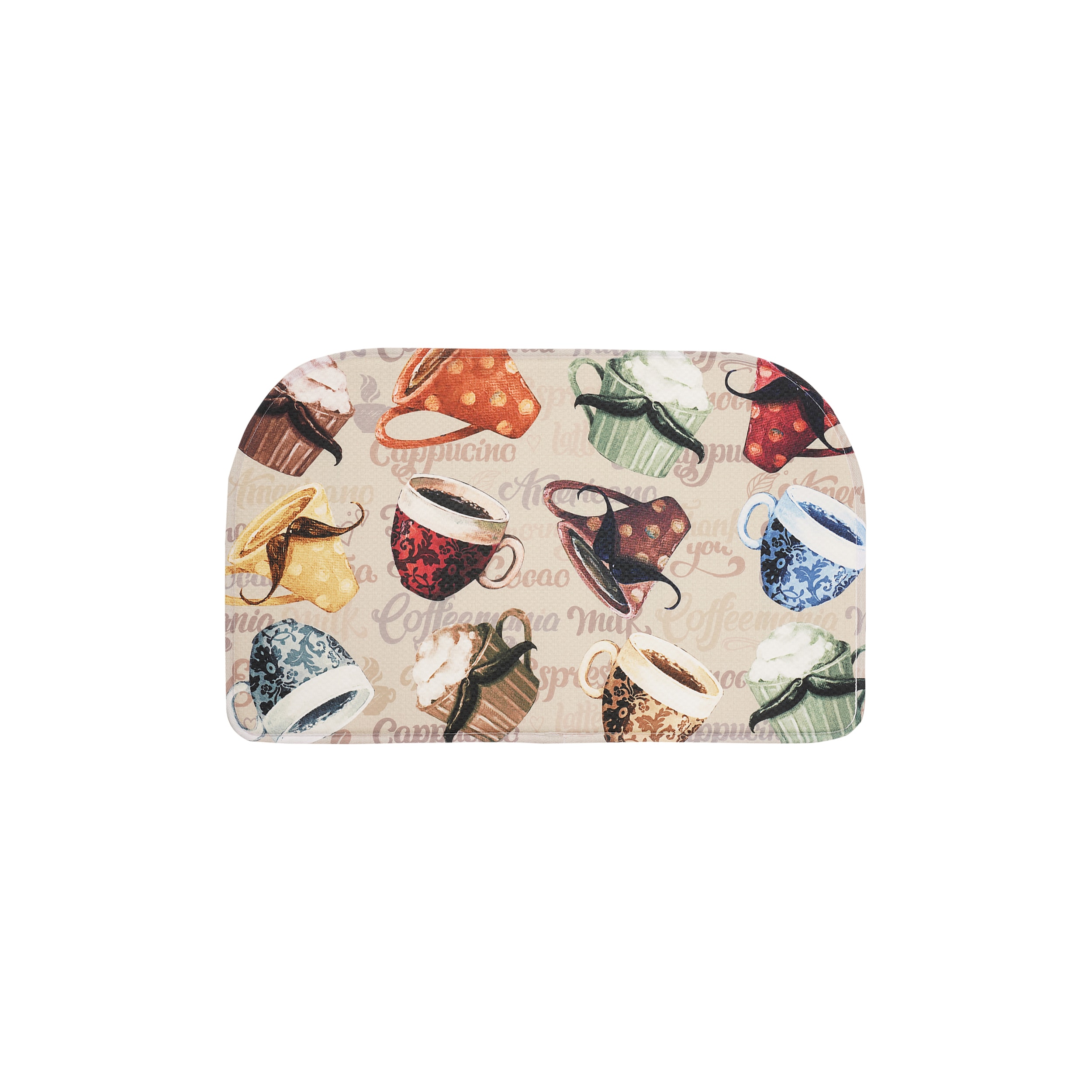 EVERGRACE EG2008KM3029 Multi Polyester Half-round Indoor Decorative Utility mat