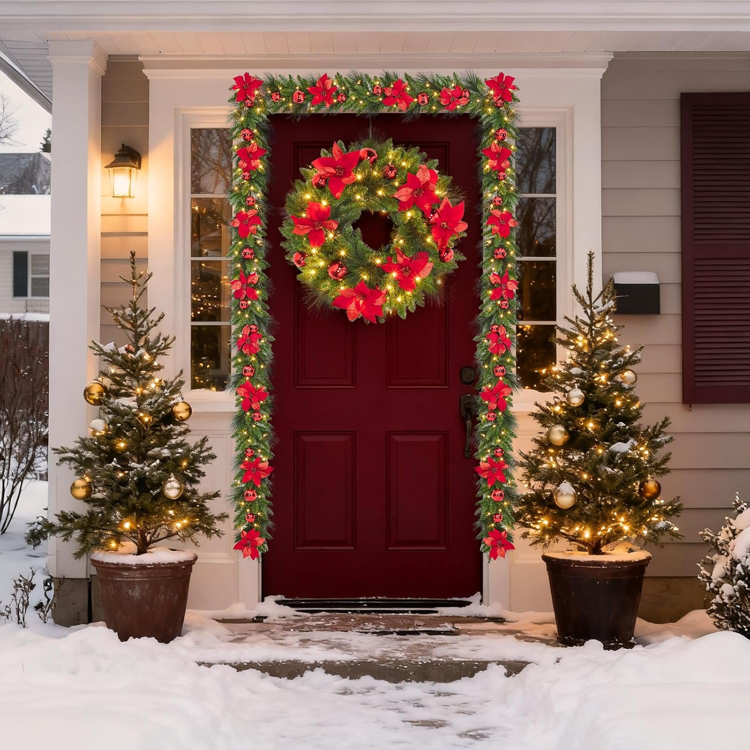 Der Rose WWJ-PHK-35JSY99A Artificial-Christmas-Wreaths - View #6