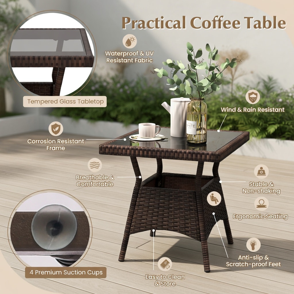 Choco Moon WYC-WQ33877-LS Patio-Conversation-Sets - View #4