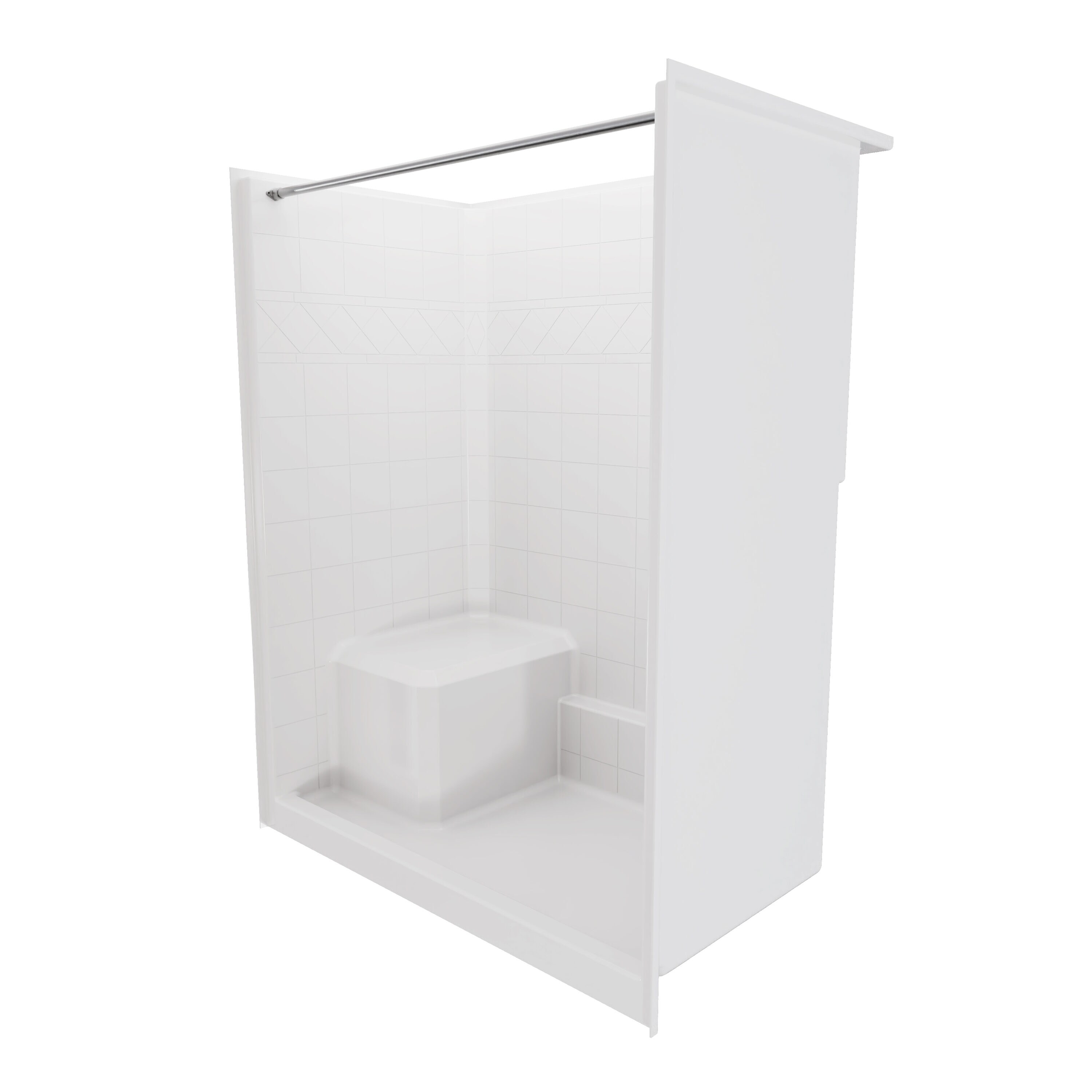 Laurel Mountain LM6036SH1S1PLWC1 Alcove-Shower-Kit - View #3