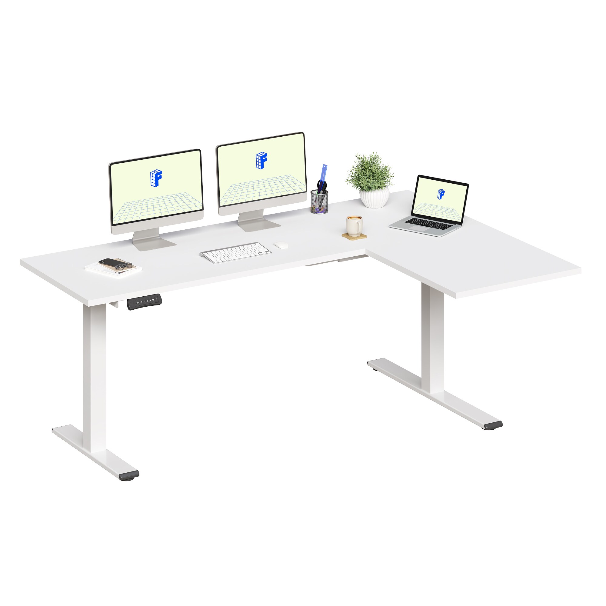 FlexiSpot E1LW487224-W desks - View #4