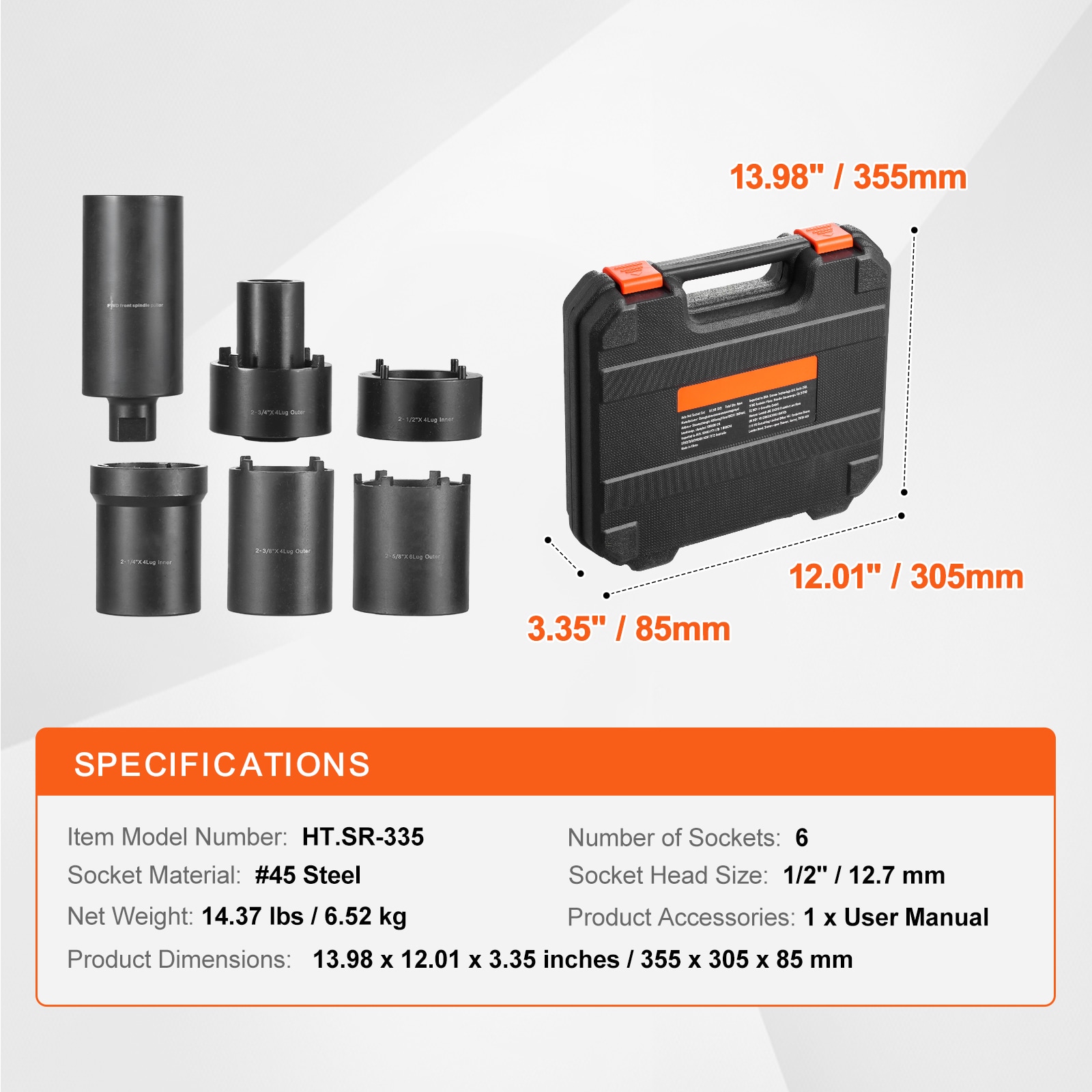 VEVOR SCZLMTTLGLMC06231V0 Impact-Socket-Sets - View #7