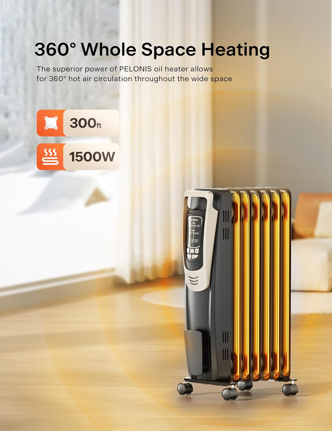 PELONIS PH-14A Portable-Electric-Heat - View #2