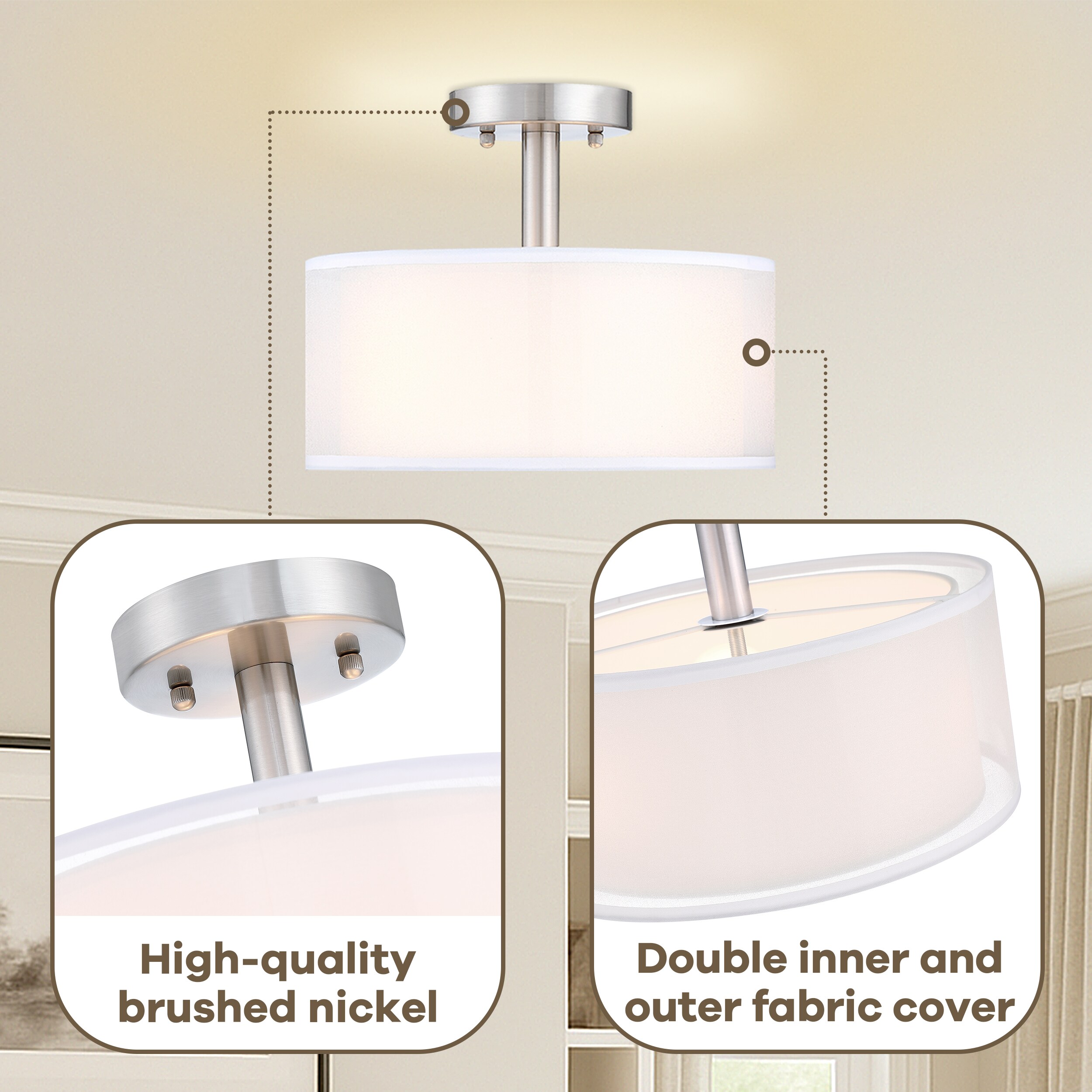 WELLFOR TTC70203BN flushmounts - View #6