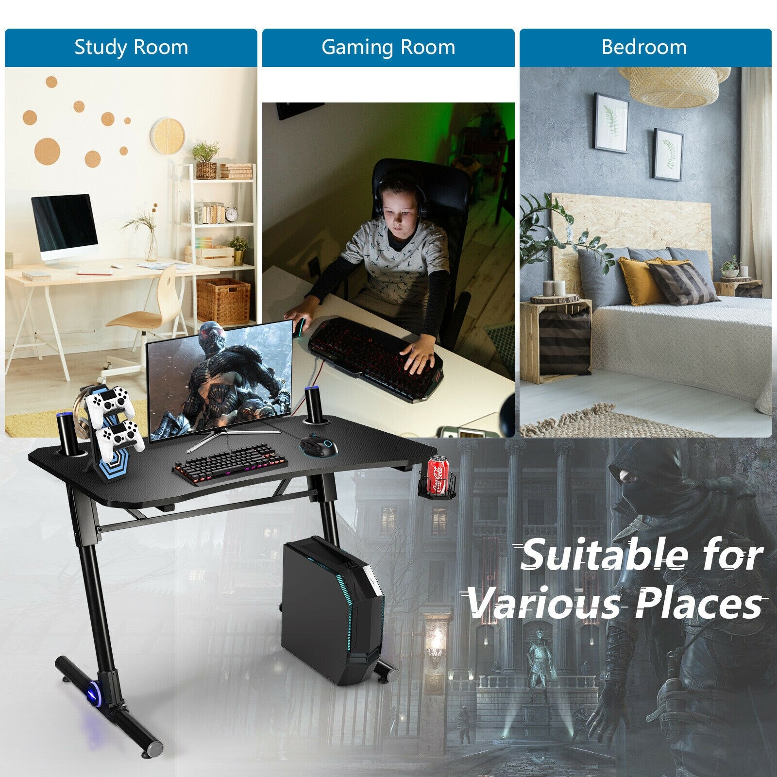 Slickblue D-CO-52076WH desks - View #4