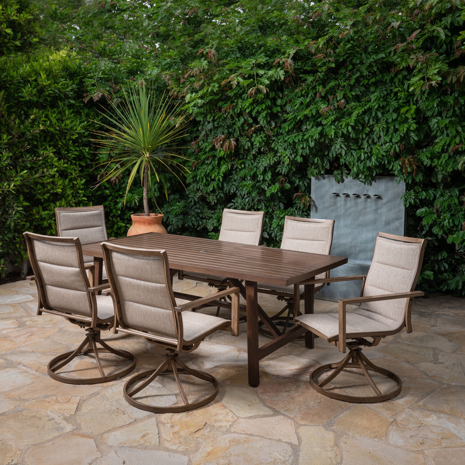 Hanover FAIRDN7PCSW6-TAN Patio-Dining-Sets - View #10