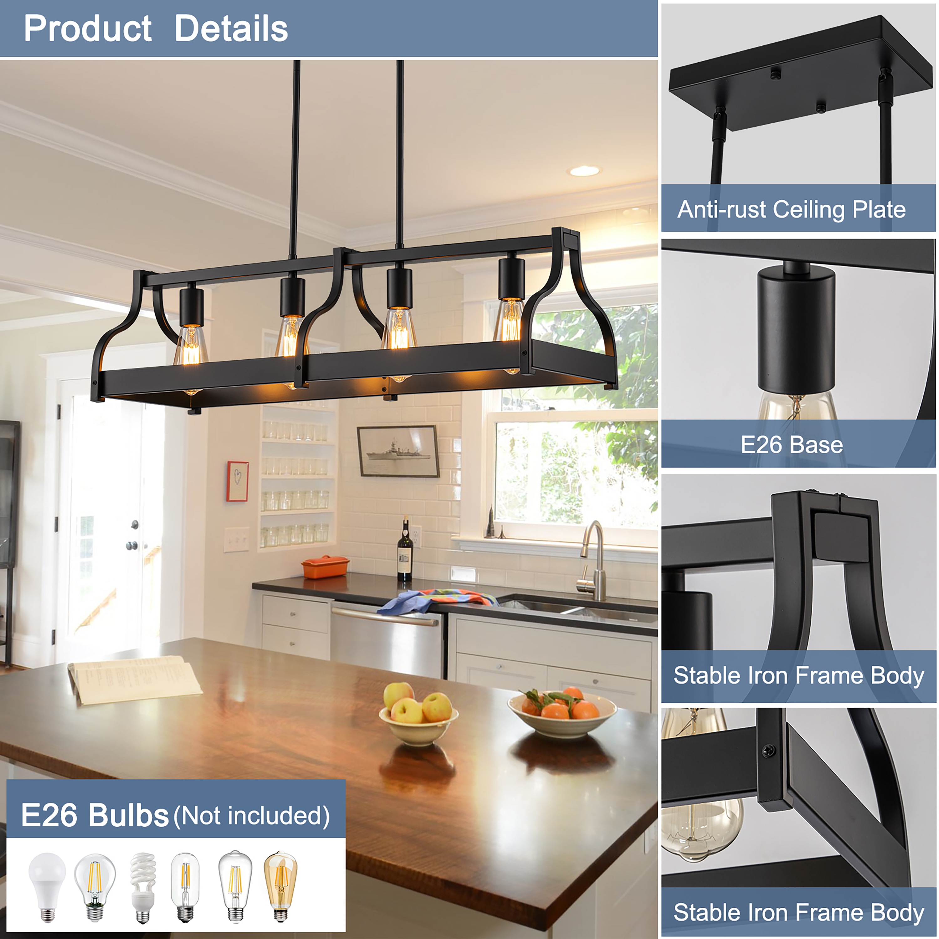 GoYeel ZP089BL04 Pendant-Lights - View #3