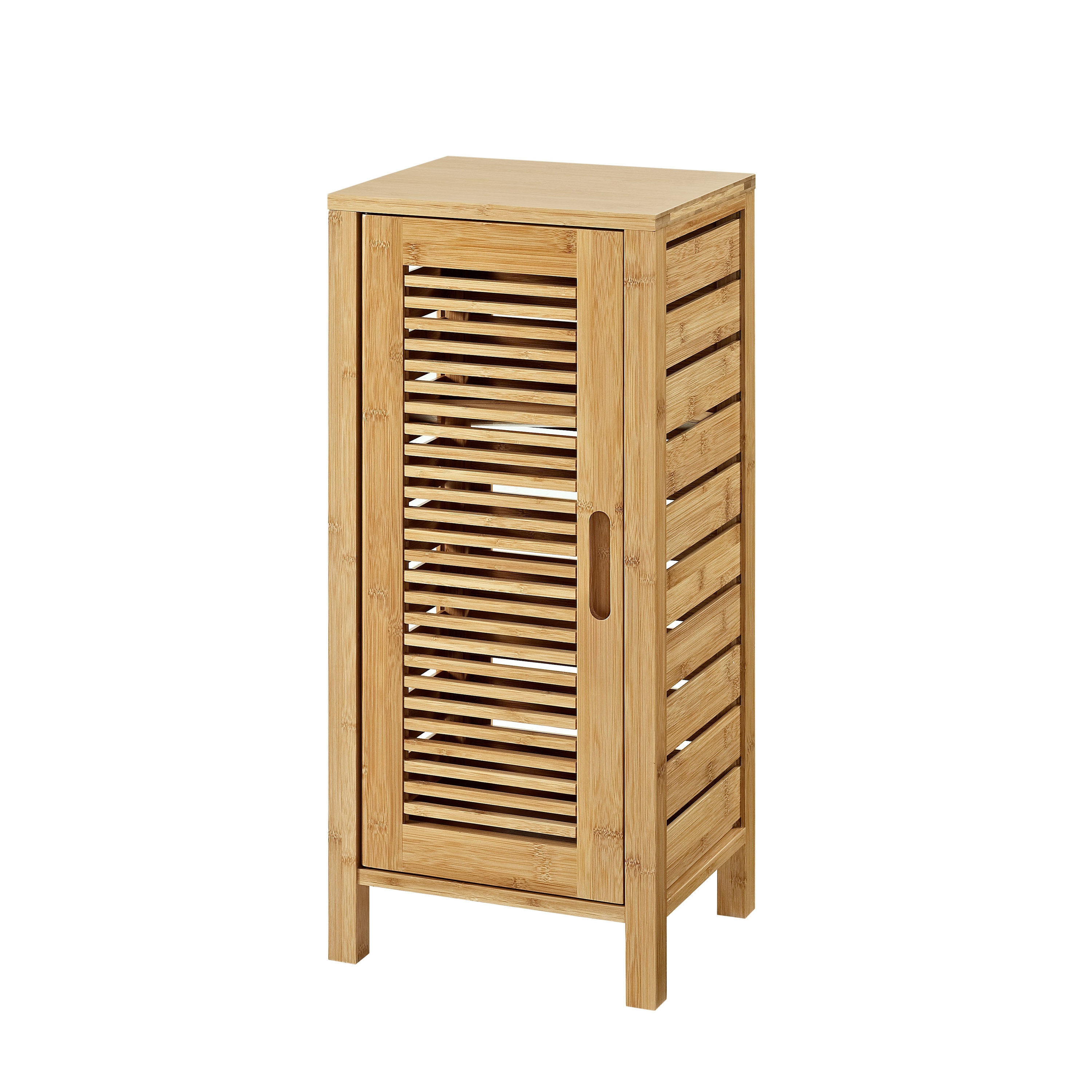 Bathroom Floor Storage Cabinet, Solid Wood Floor Cabinet