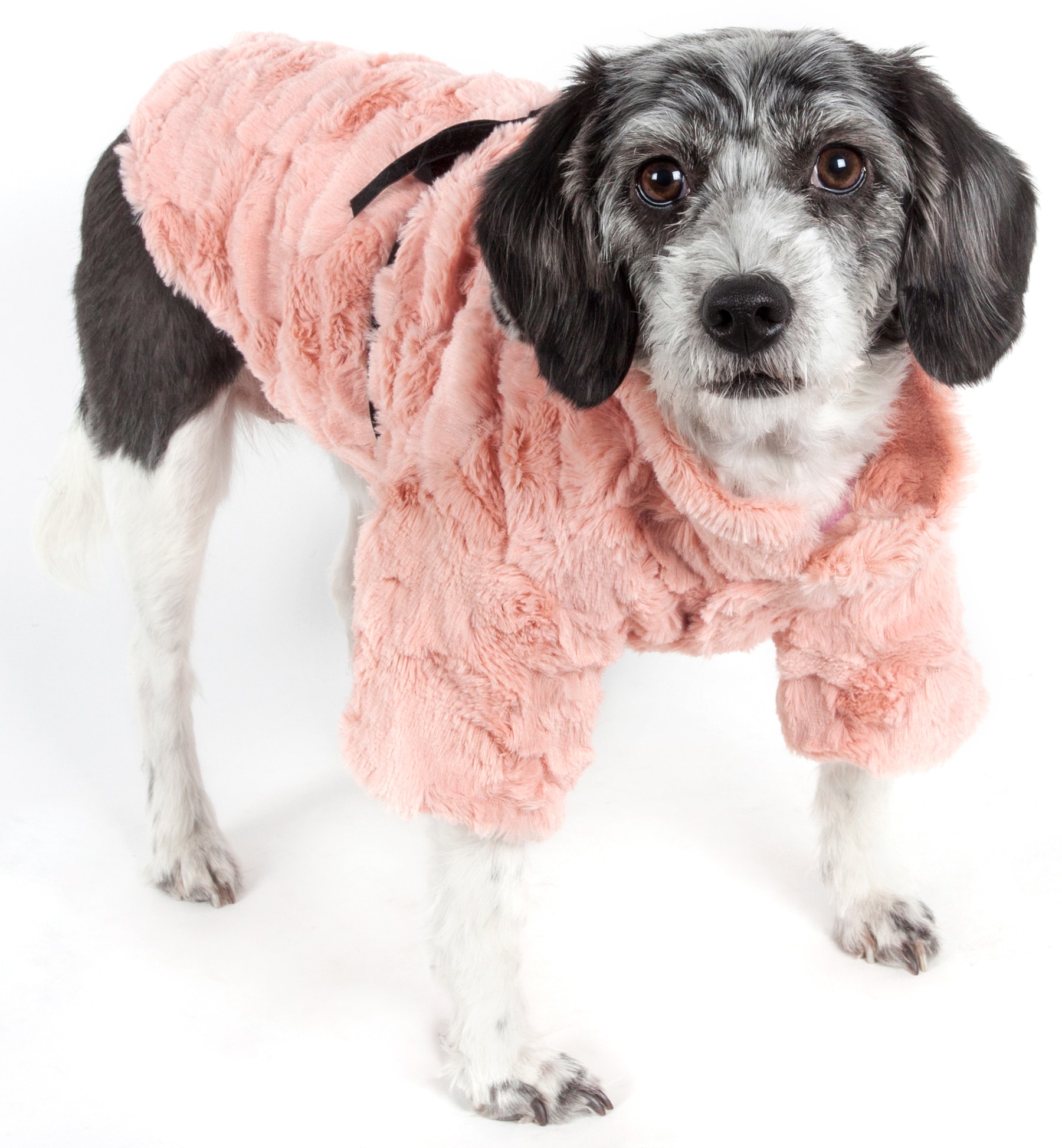 Pet Life Pink 'Quadra-Bone' TPR Treat Dispensing Durable Dog Toy, X-Small