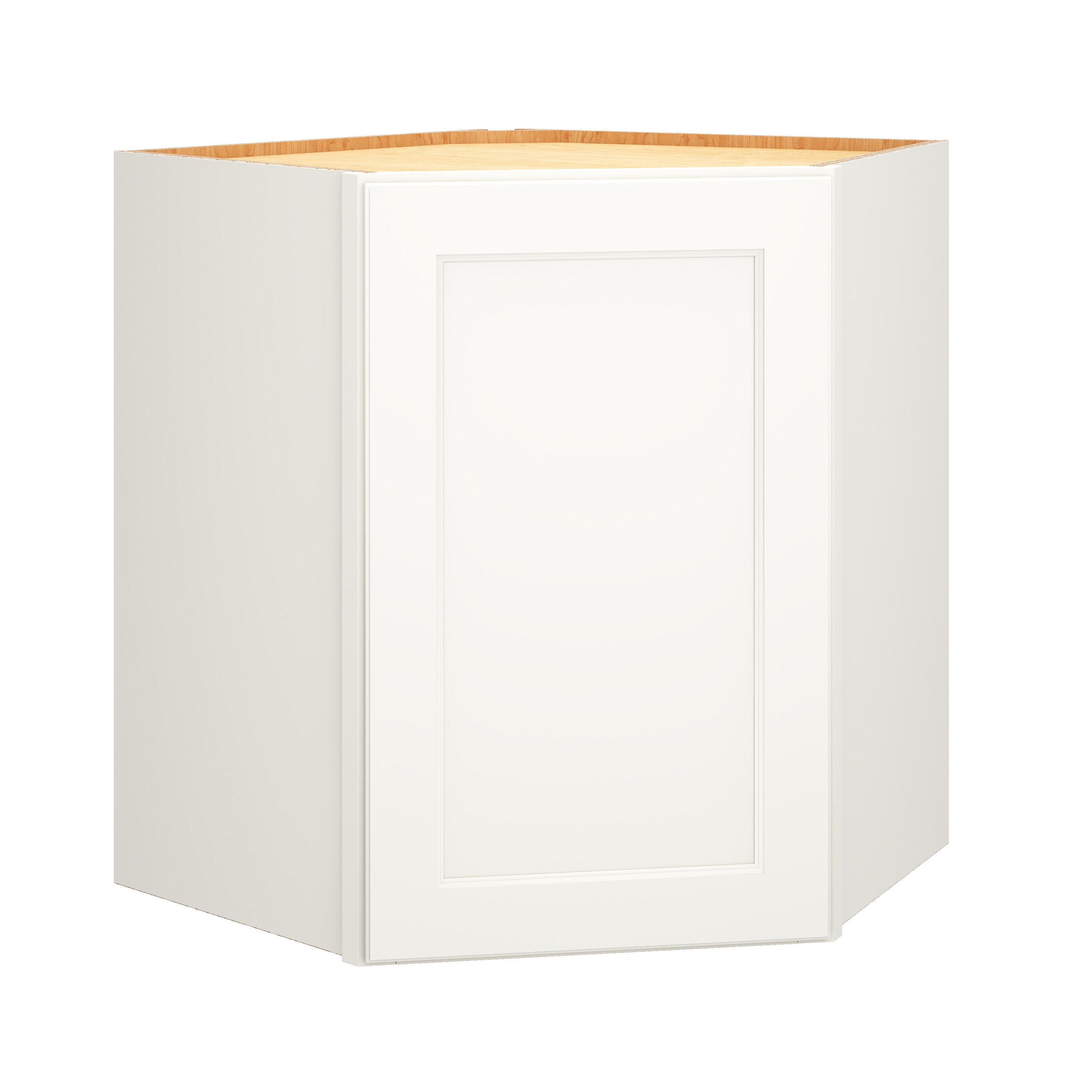 Diamond Express 325 DW302424R Macaulay 30-in W x 30-in H x 24-in D White Diagonal Corner wall Fully assembled Plywood Cabinet (Recessed Panel Square)