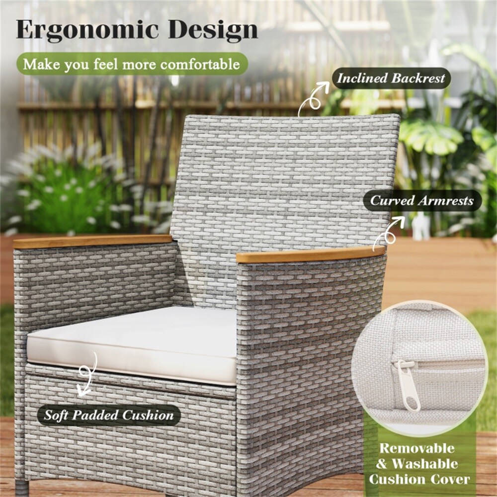 Dimakai DK-HW73183WH Patio-Dining-Sets - View #7