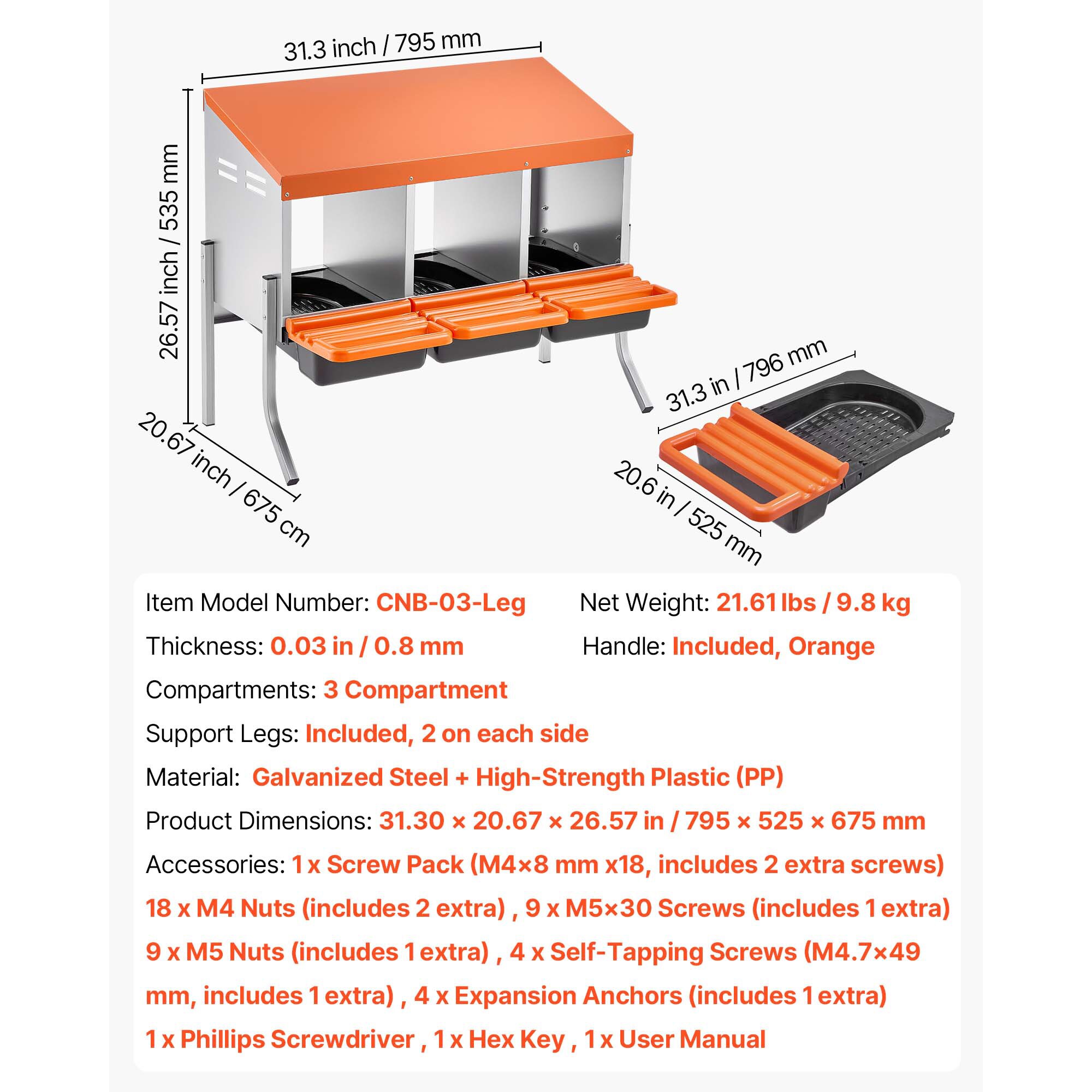 GIVIMO ZMLW014GIVSS2260 Chicken-Coops-Rabbit-Hutches - View #4