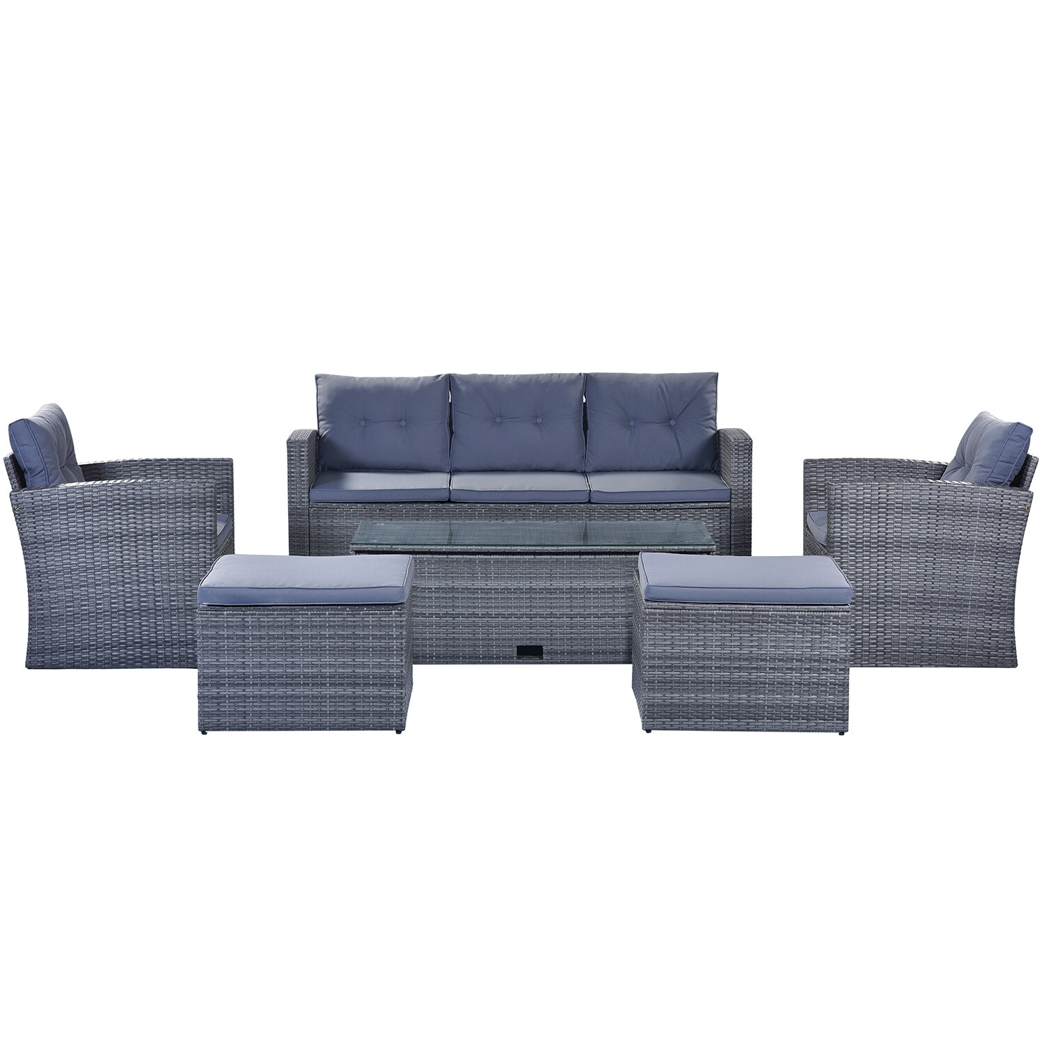 SINOFURN SYA380163GY Patio-Conversation-Sets - View #7