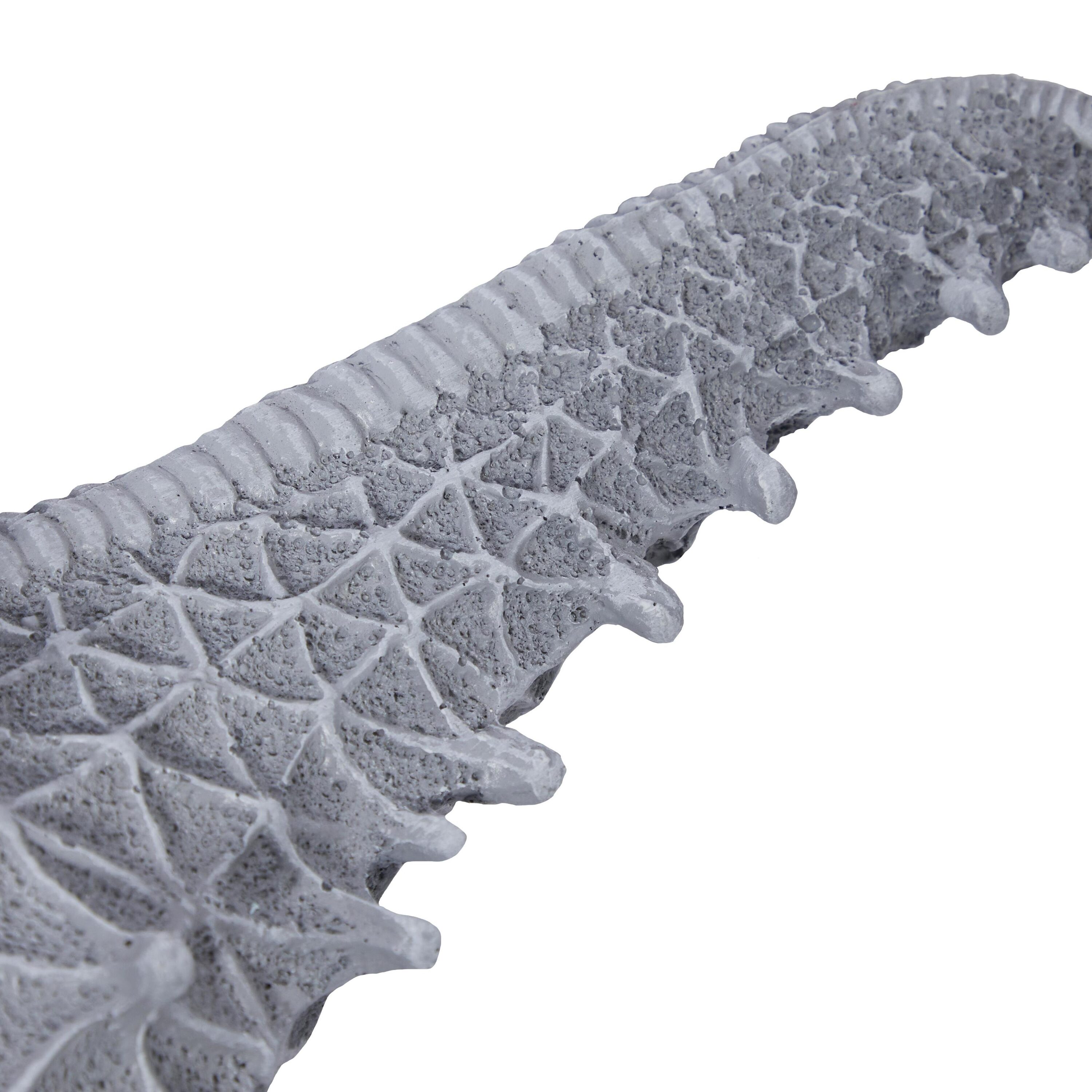 Gray Resin Starfish Wall Sculpture with Twisted Cord Accent