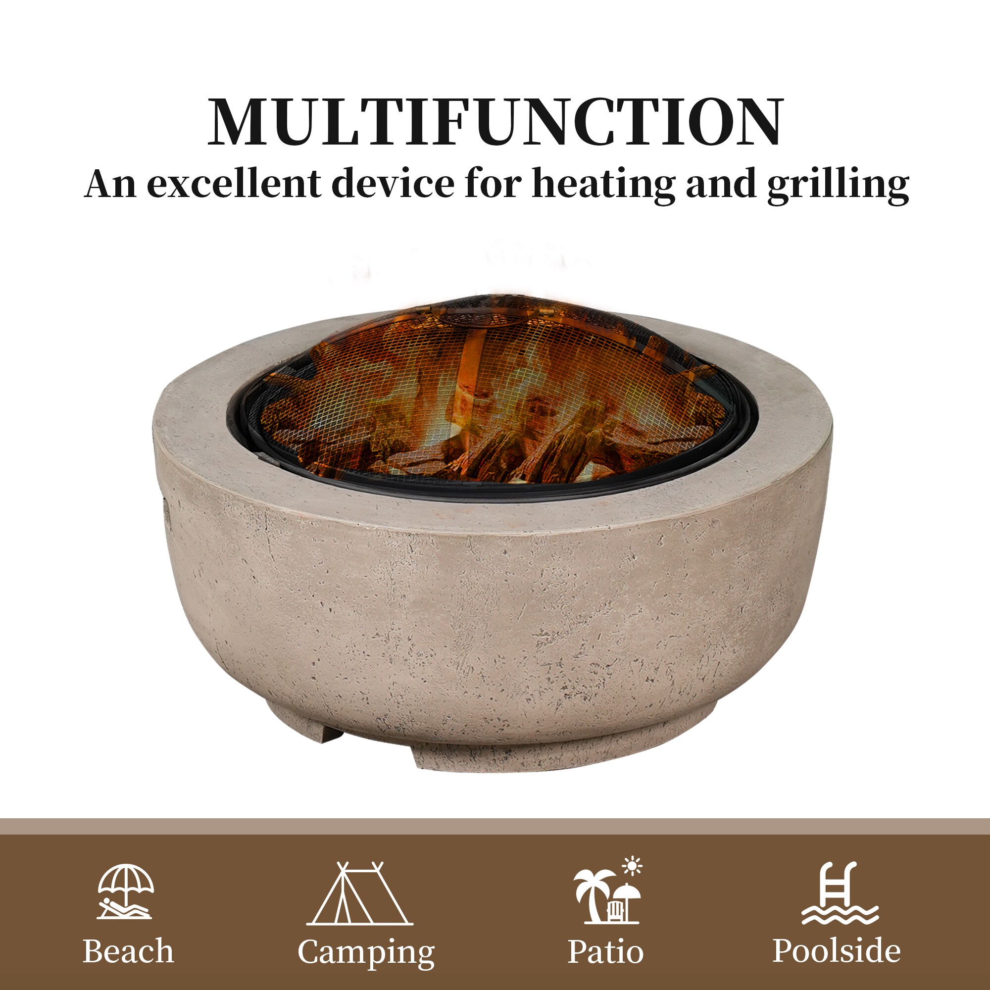 Ovios CK053 Outdoor-Woodburning-Firepits - View #3