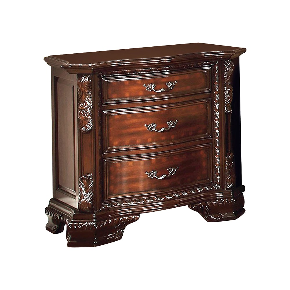 Benzara BM123299 Brown Nightstand