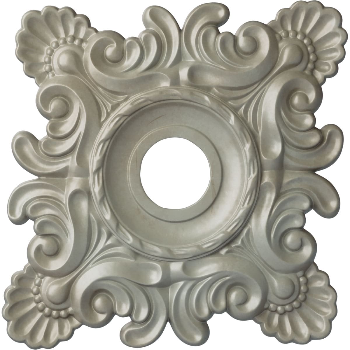 Ekena Millwork CM18CRFLS Crawley 18-in W x 18-in L Painted Flash Gold Polyurethane Whole Ceiling Medallion
