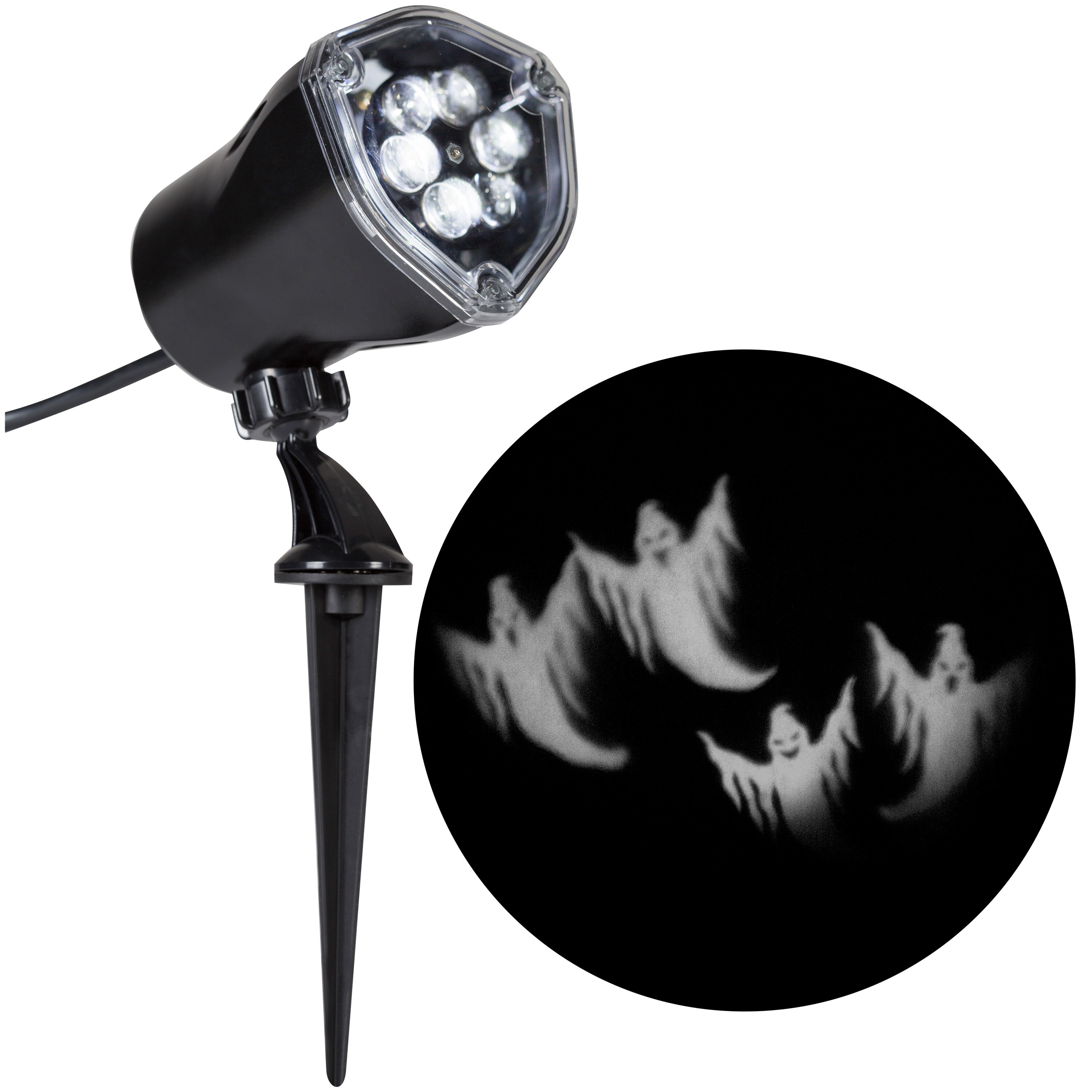 Gemmy 59460 Whirl-a-Motion Lightshow Multi-Function Electrical Outlet Indoor/Outdoor Light Show Projector