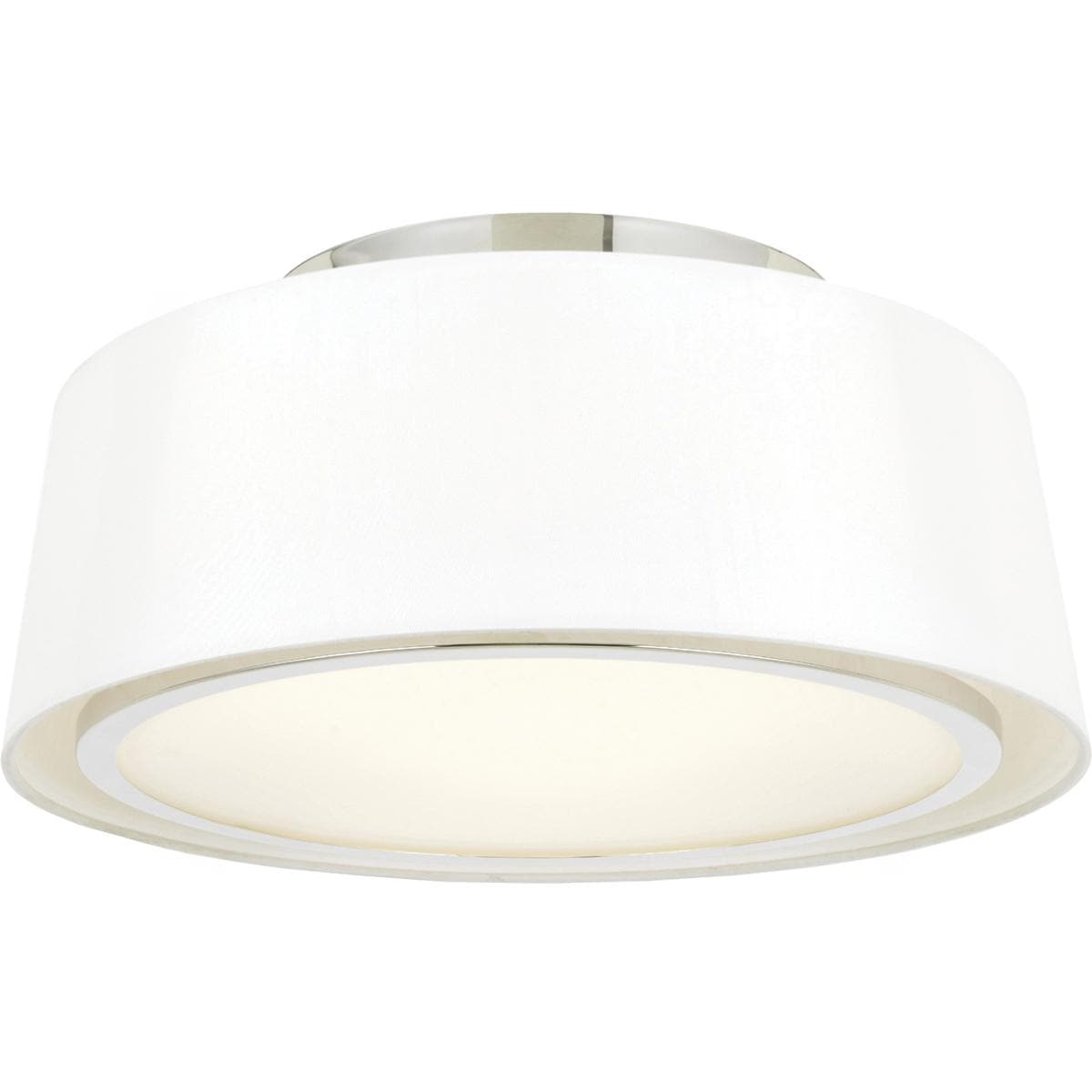 Decovio  ED0953503PN Stevens 3 Light 18 inch Polished Nickel Semi Flush Ceiling Light