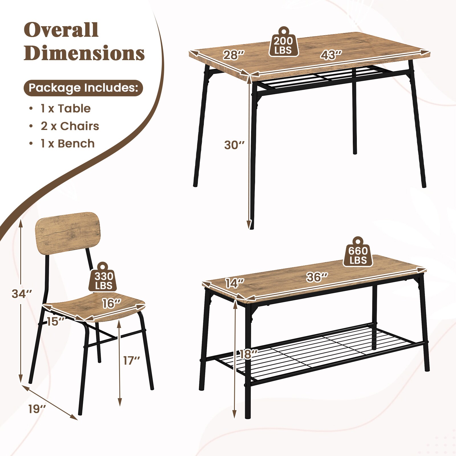 Slickblue D-CO-NB92775CK Dining-Sets - View #3
