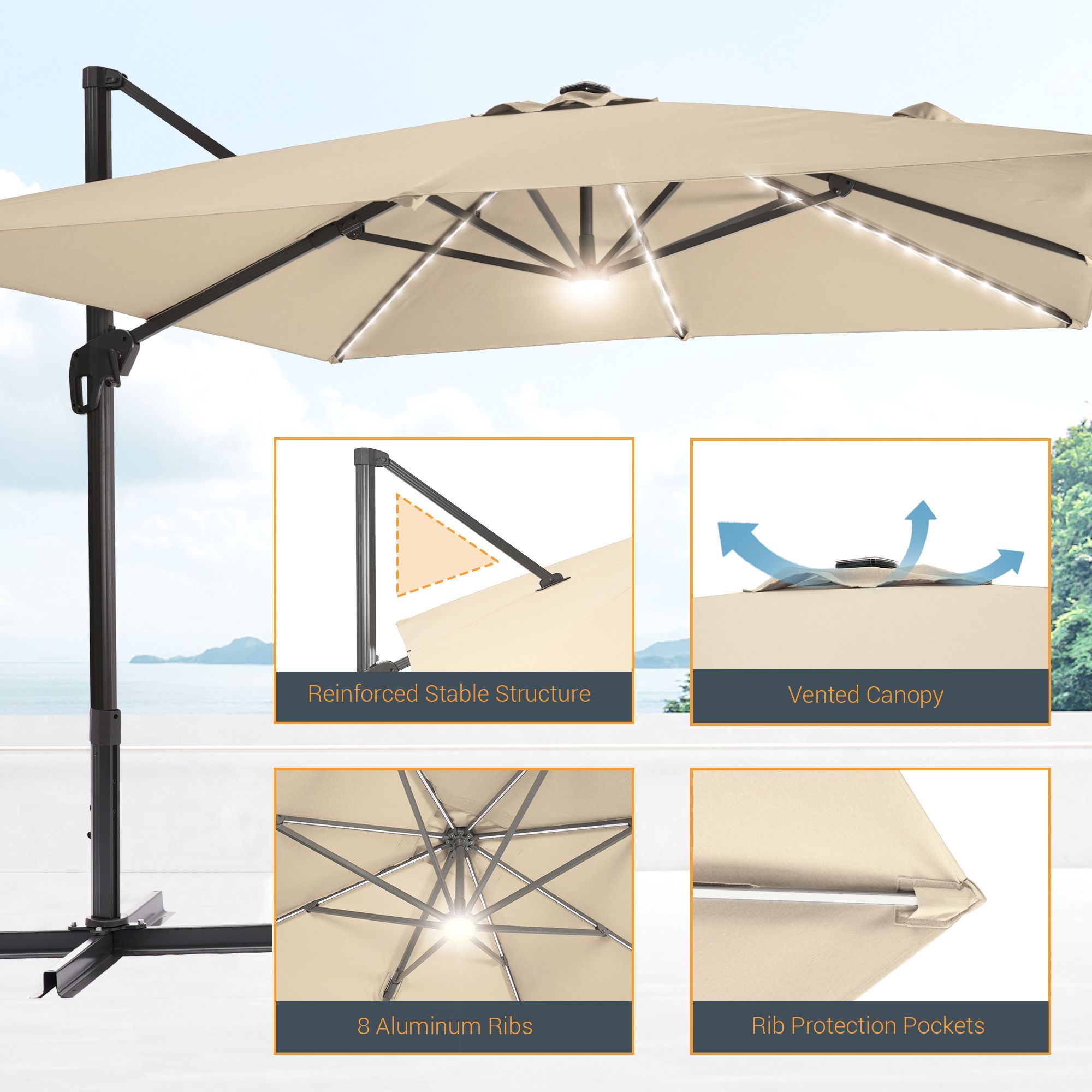 Sonkuki SD-NB2735-LEDSD Umbrellas-2 - View #2